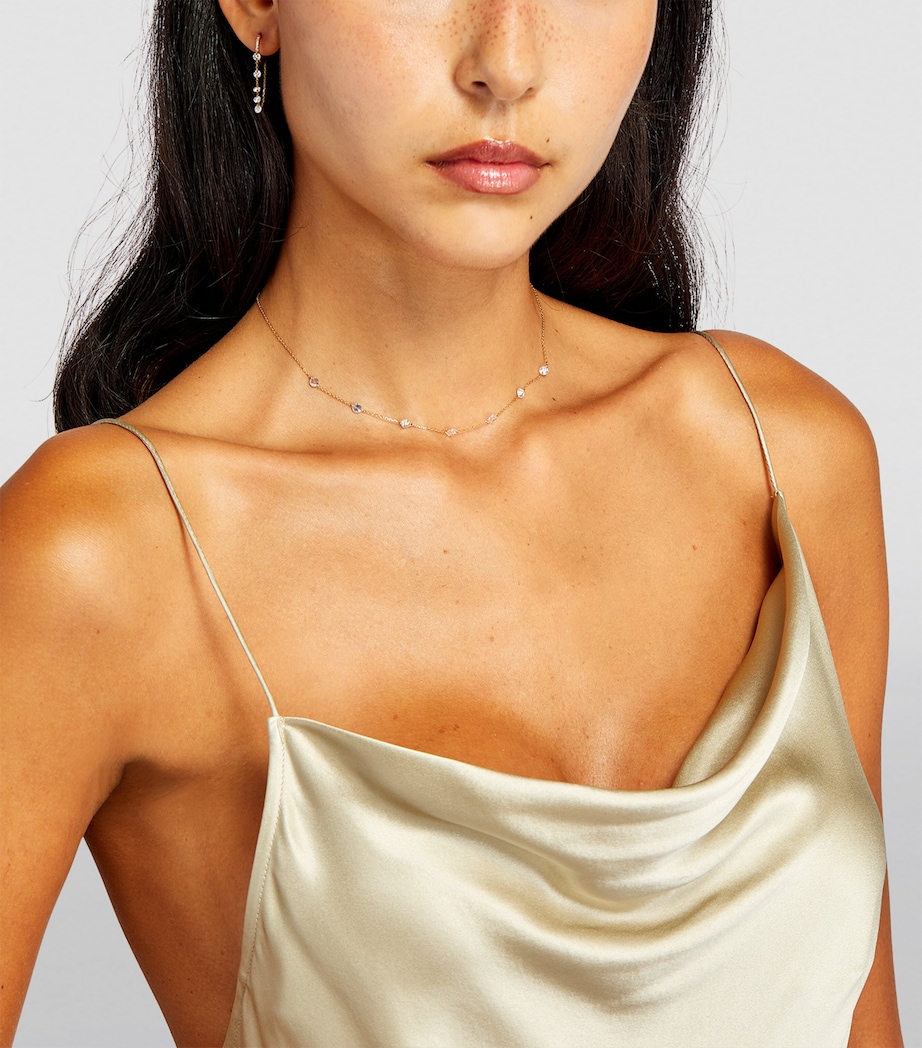 Yellow Gold and Diamond 7-Stone Danaé Necklace YELLOW GOLD Image 3