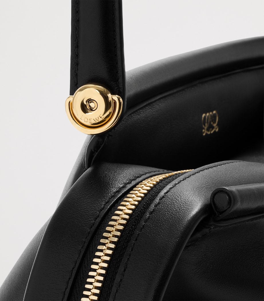 LOEWE Small Leather Whisker Shoulder Bag Black Image 12
