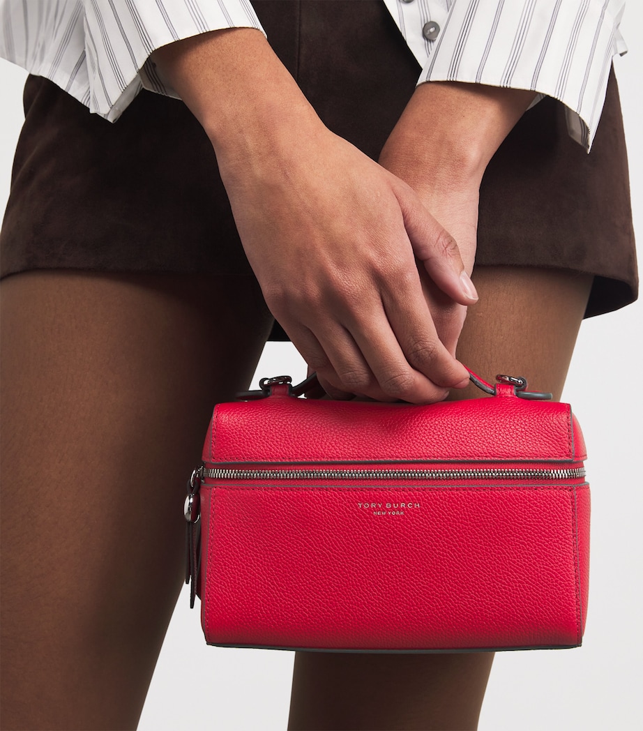 Leather Romy Slim Top-Handle Bag TORY RED Image 5