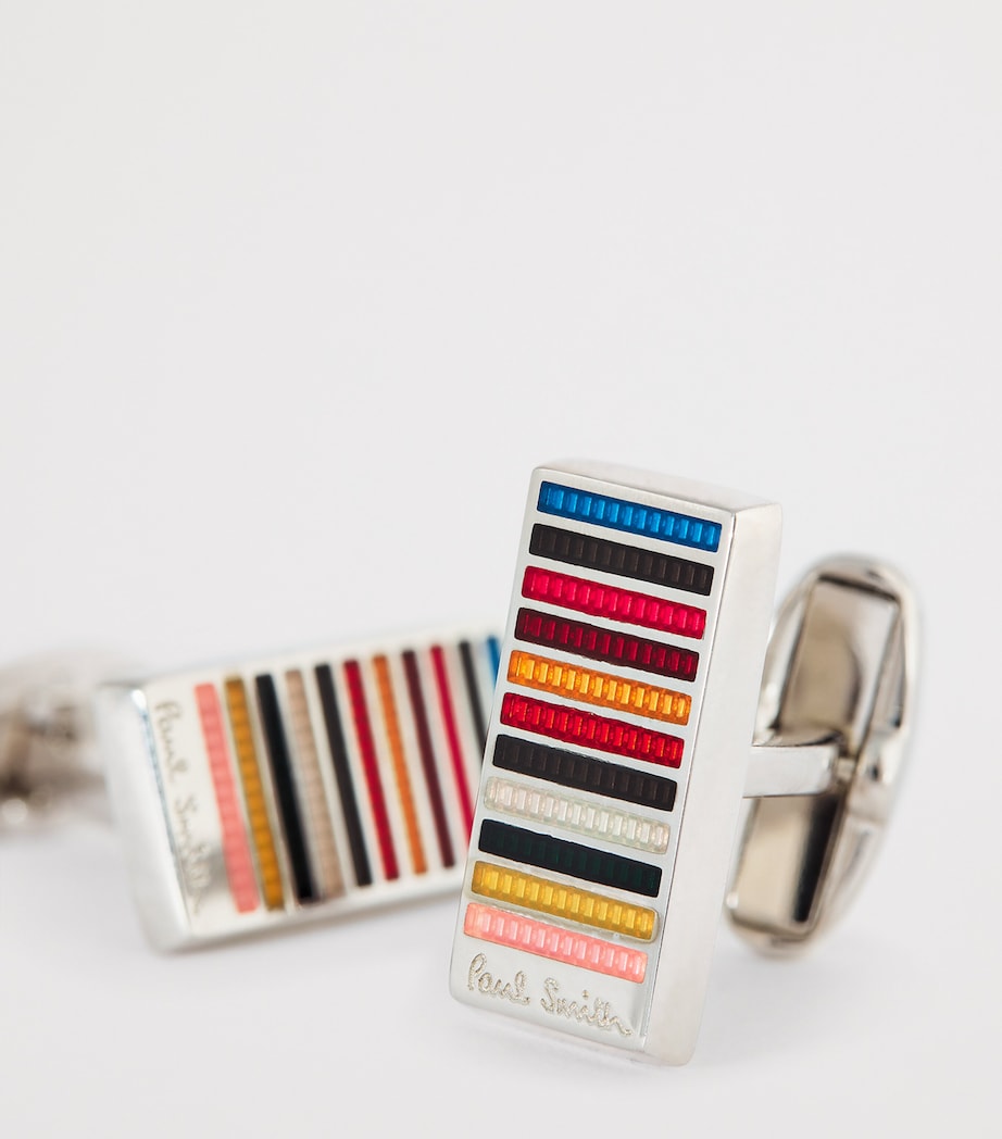 Signature Stripe Cufflinks 92_MULTI COLOURED Image 6