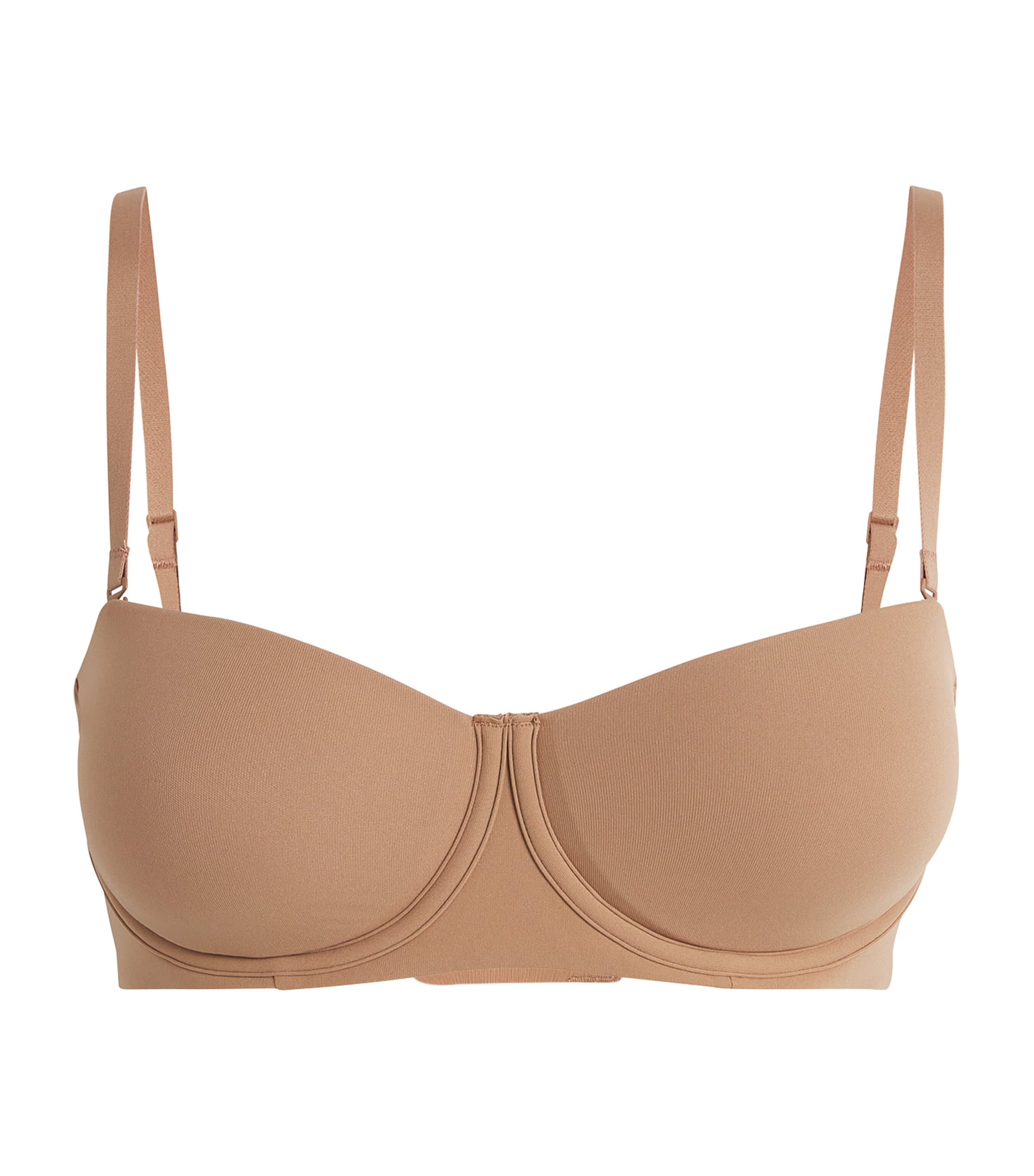 Skims Fits Everybody Strapless Bra In Brown