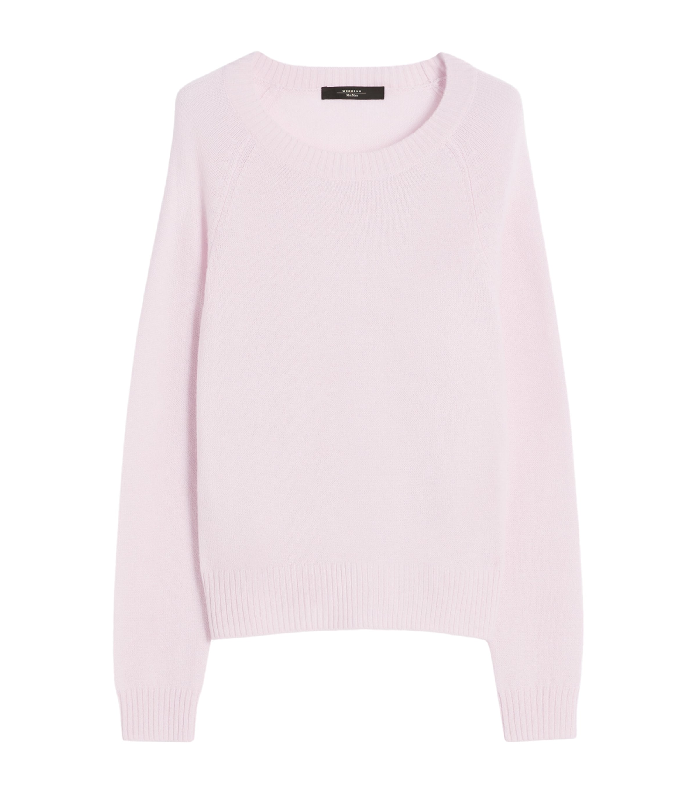Weekend Max Mara Womens Cashmere Round-Neck Sweater Pink Image 1