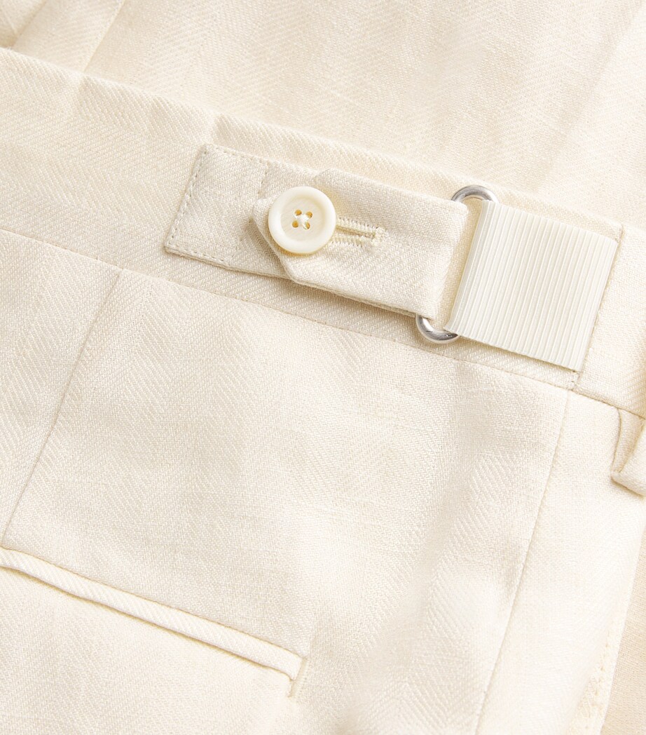Linen Drop Reg Trousers 120 Image 5