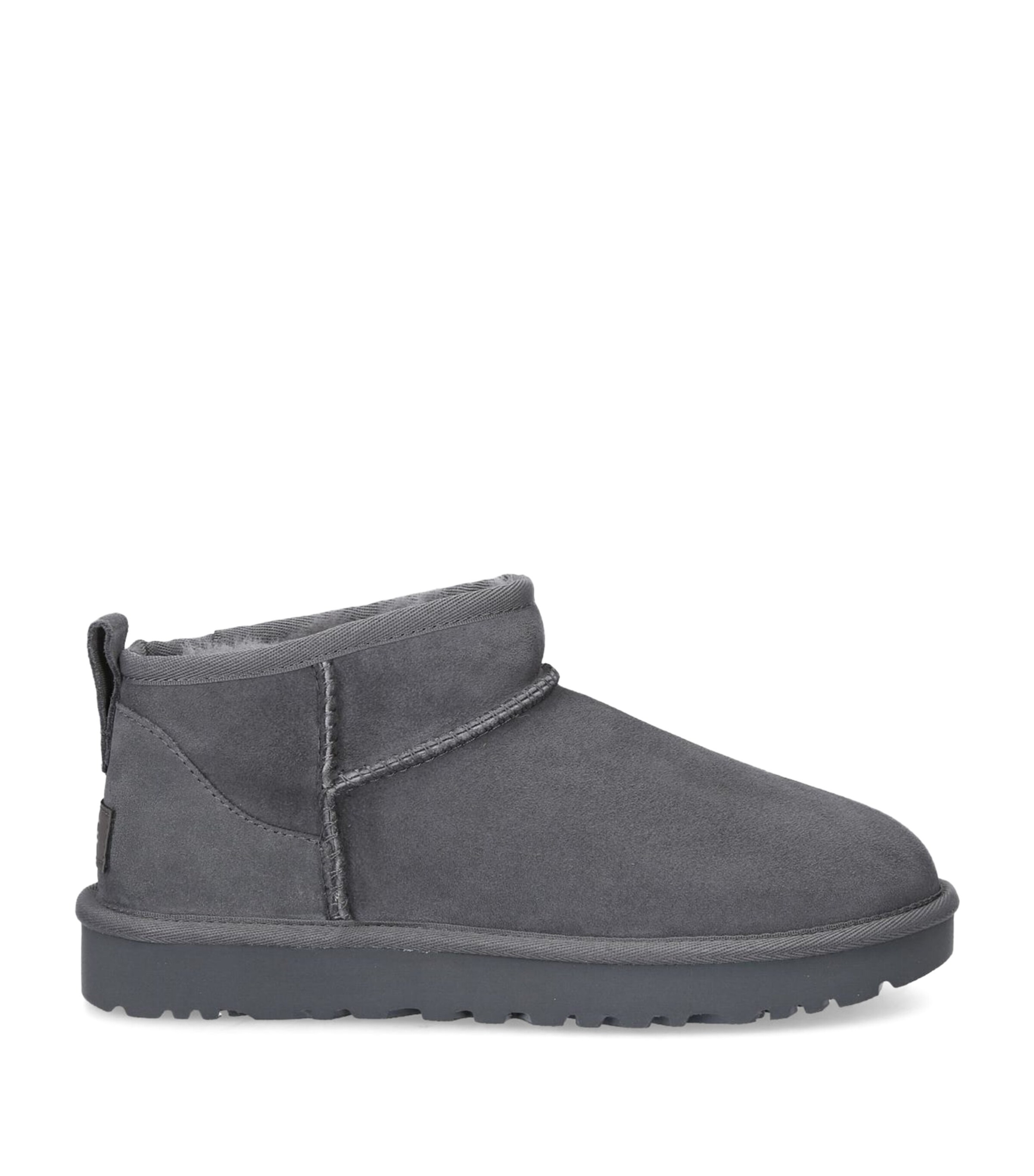 UGG Womens Suede Classic Ultra Mini Boots Grey Image 1
