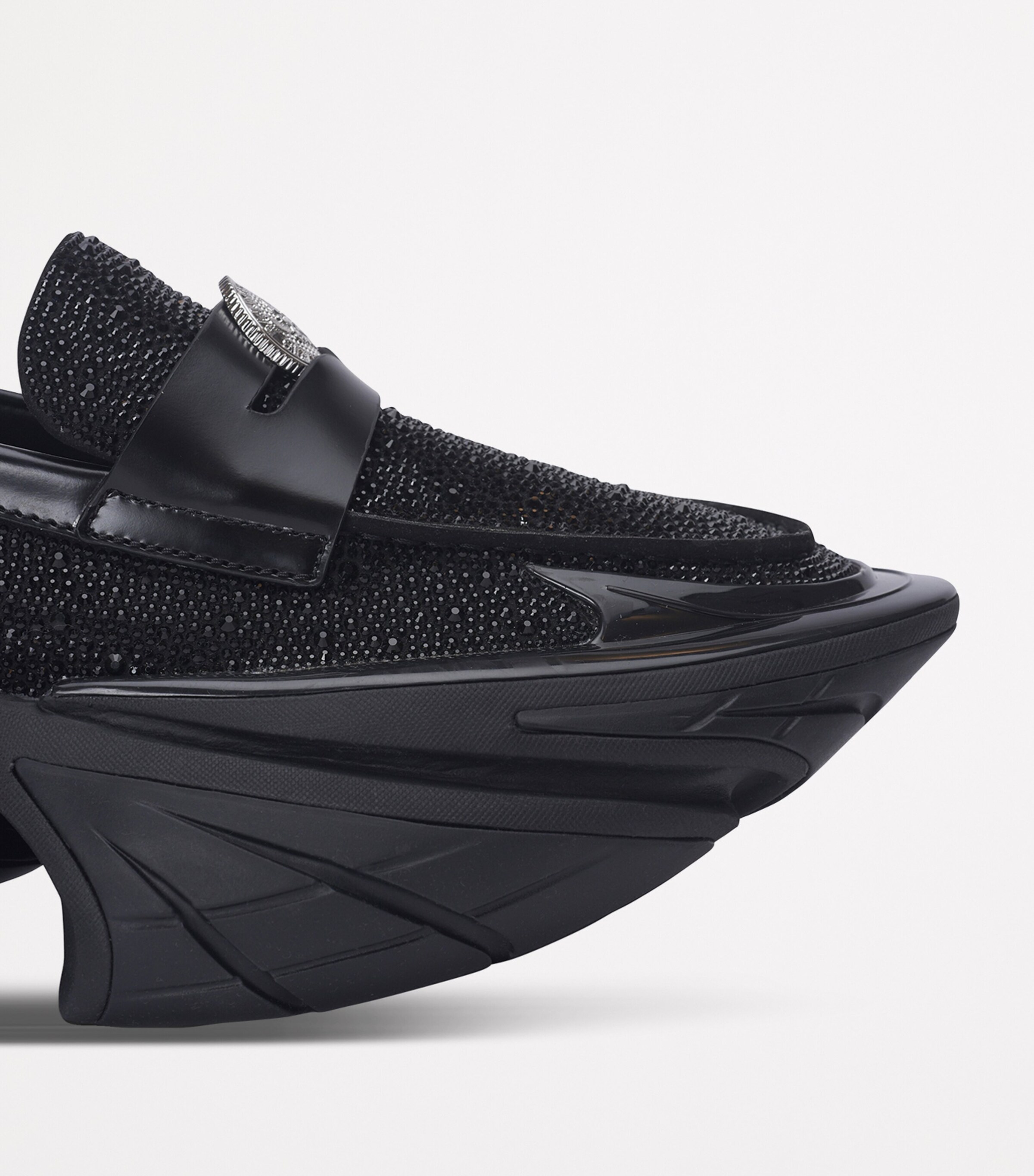 Rhinestone-Embellished Unicorn Loafers EAW NOIR/CRISTAL Image 10