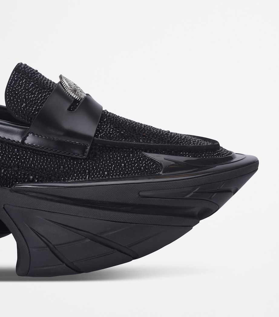 Rhinestone-Embellished Unicorn Loafers EAW NOIR/CRISTAL Image 10