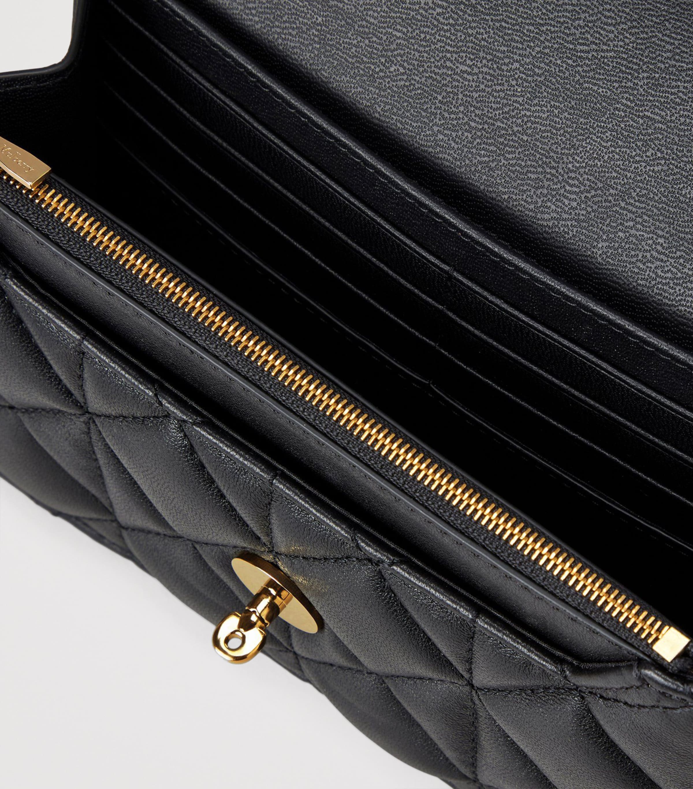 Small Quilted Darley Cross-Body Bag BLACK Image 5