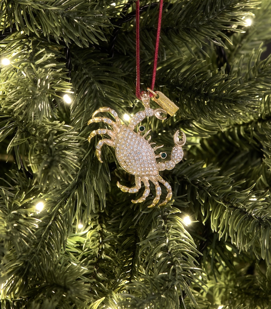 Joanna Buchanan Crystal-Embellished Crab Tree Decoration Gold Image 3