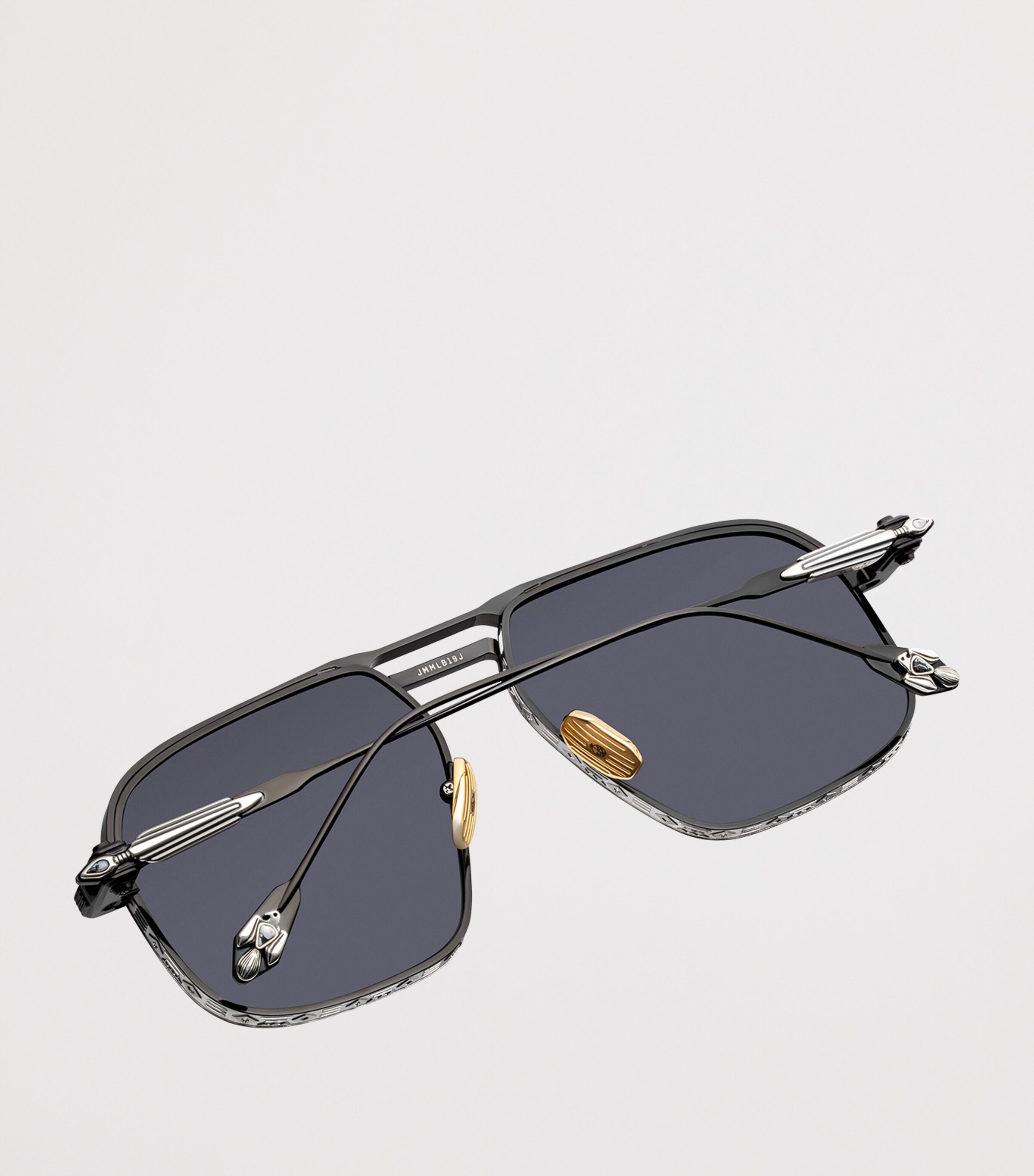 Jacques Marie Mage Labarge Aviator Sunglasses Corbeau Image 4