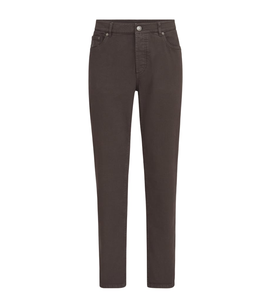 Brunello Cucinelli Mens Comfort Denim Five-Pocket Trousers Image 1