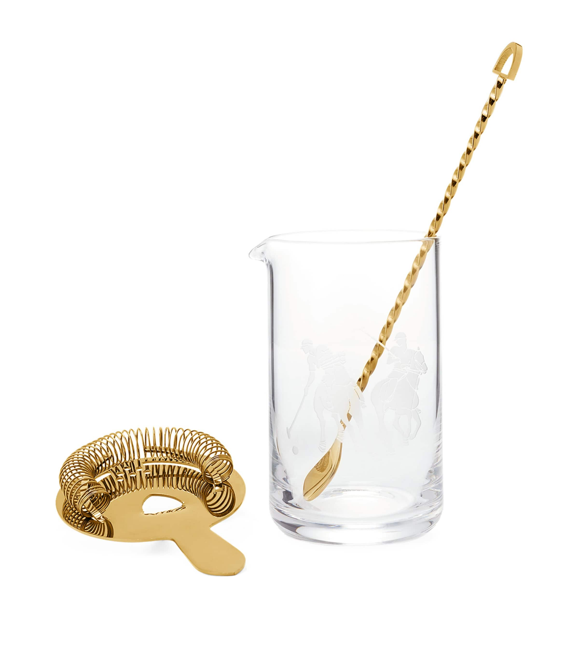 Ralph Lauren Garrett Mixing Glass Set In Gold