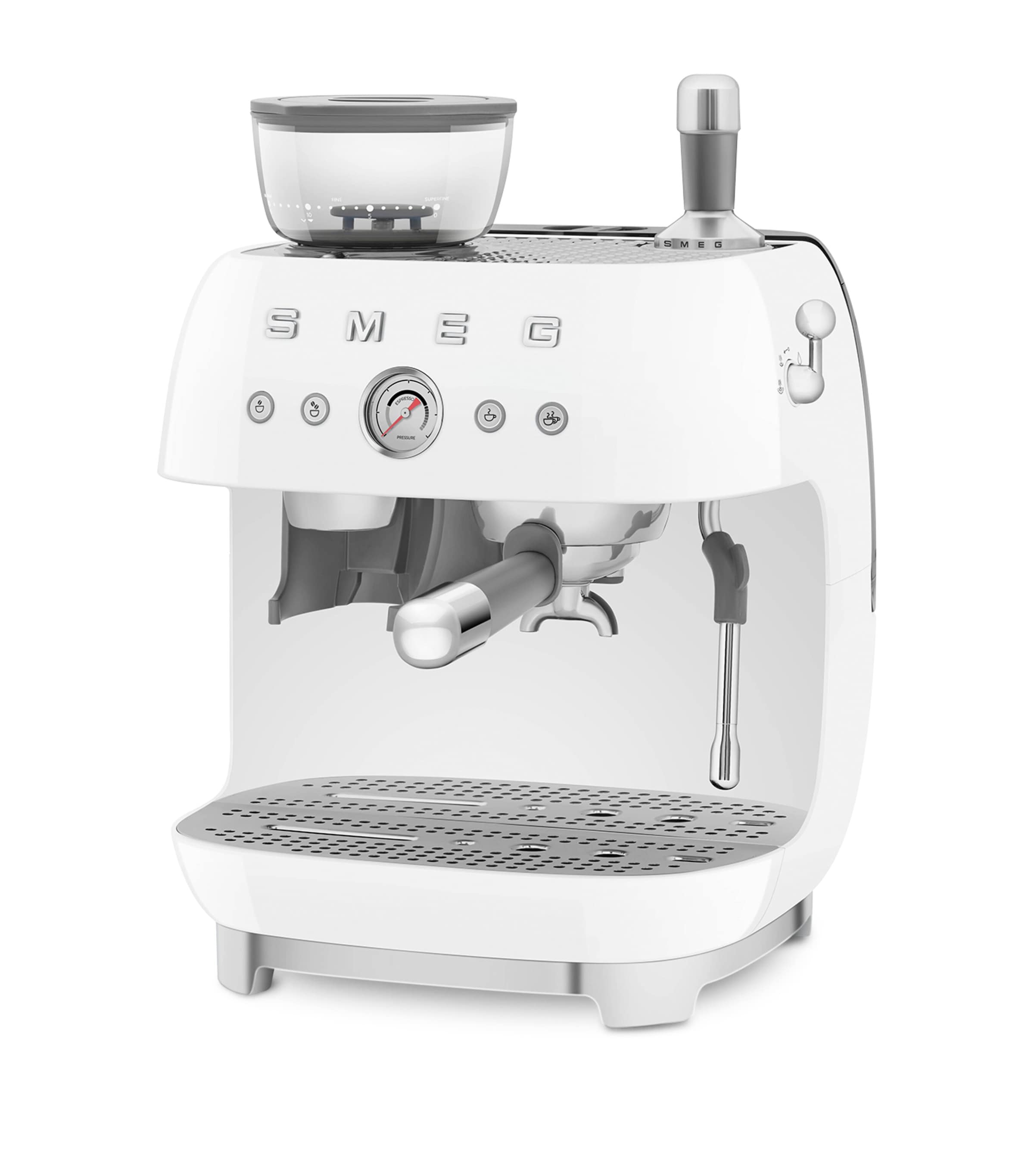 EGF03CRUK Espresso Coffee Machine with Grinder WHITE Image 2