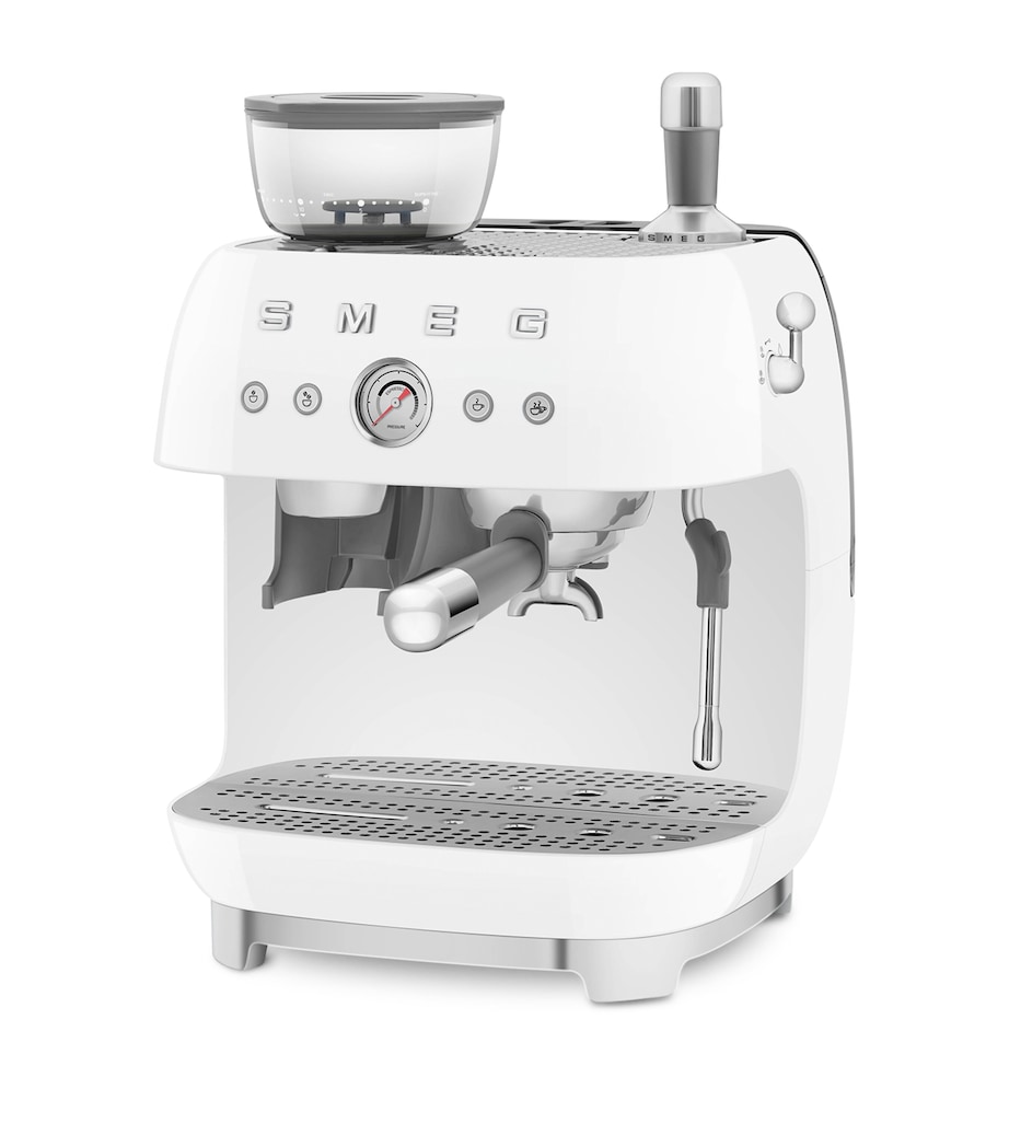 EGF03CRUK Espresso Coffee Machine with Grinder WHITE Image 2