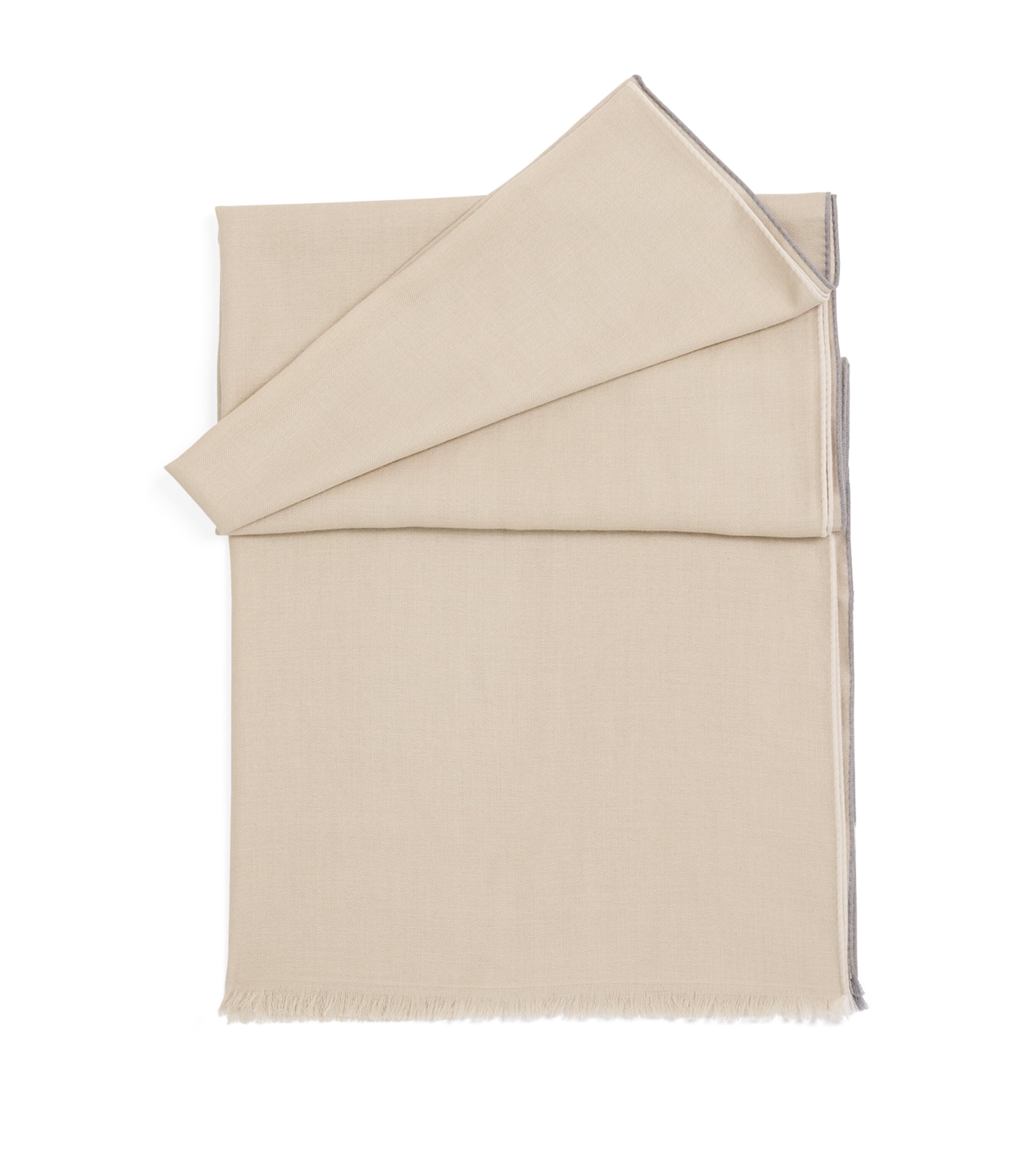 Eleventy Wool-Cashmere-Silk Scarf Sabbia Image 1
