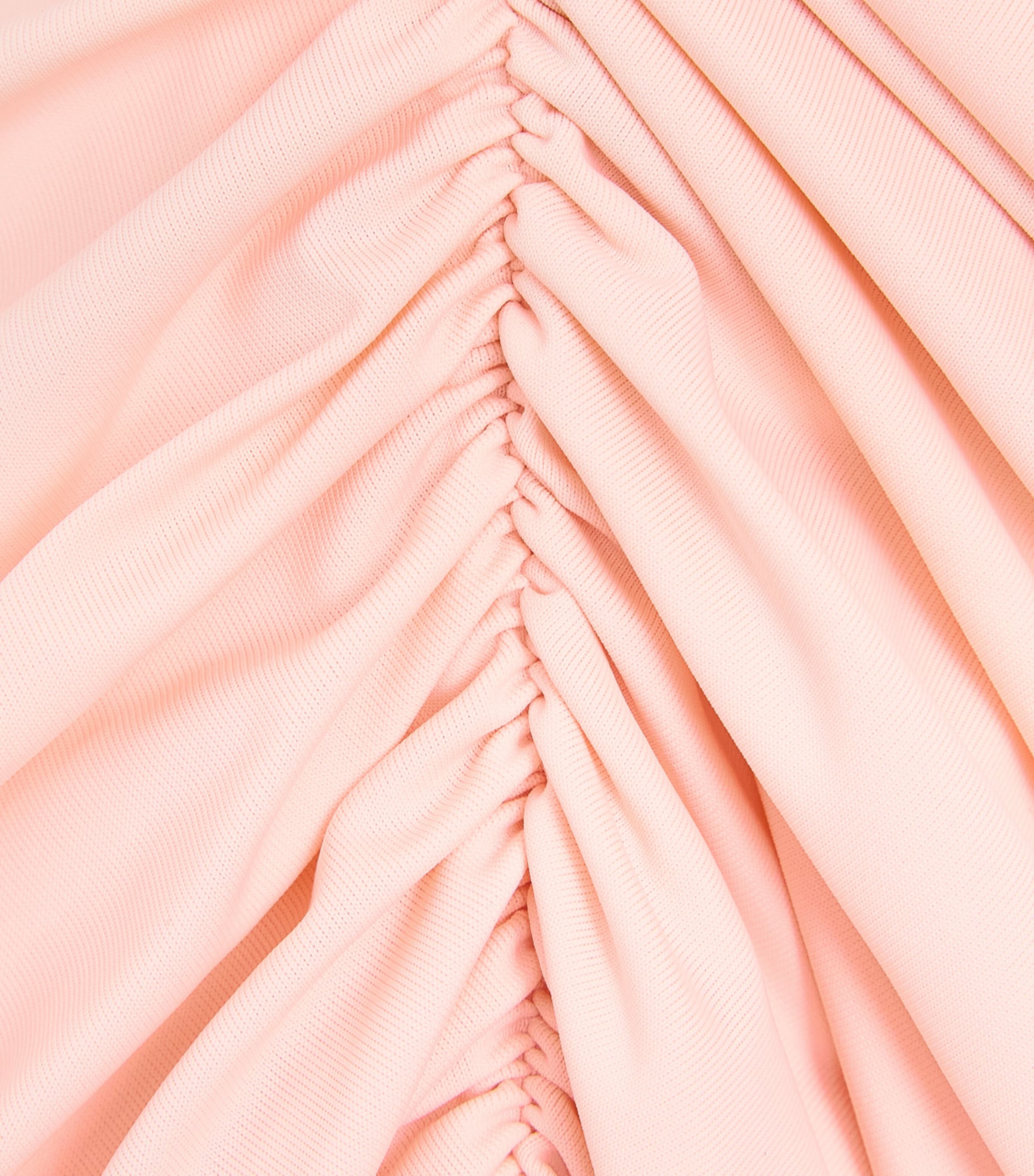 De La Vali Womens Draped Hela Midi Dress Baby Pink Image 6