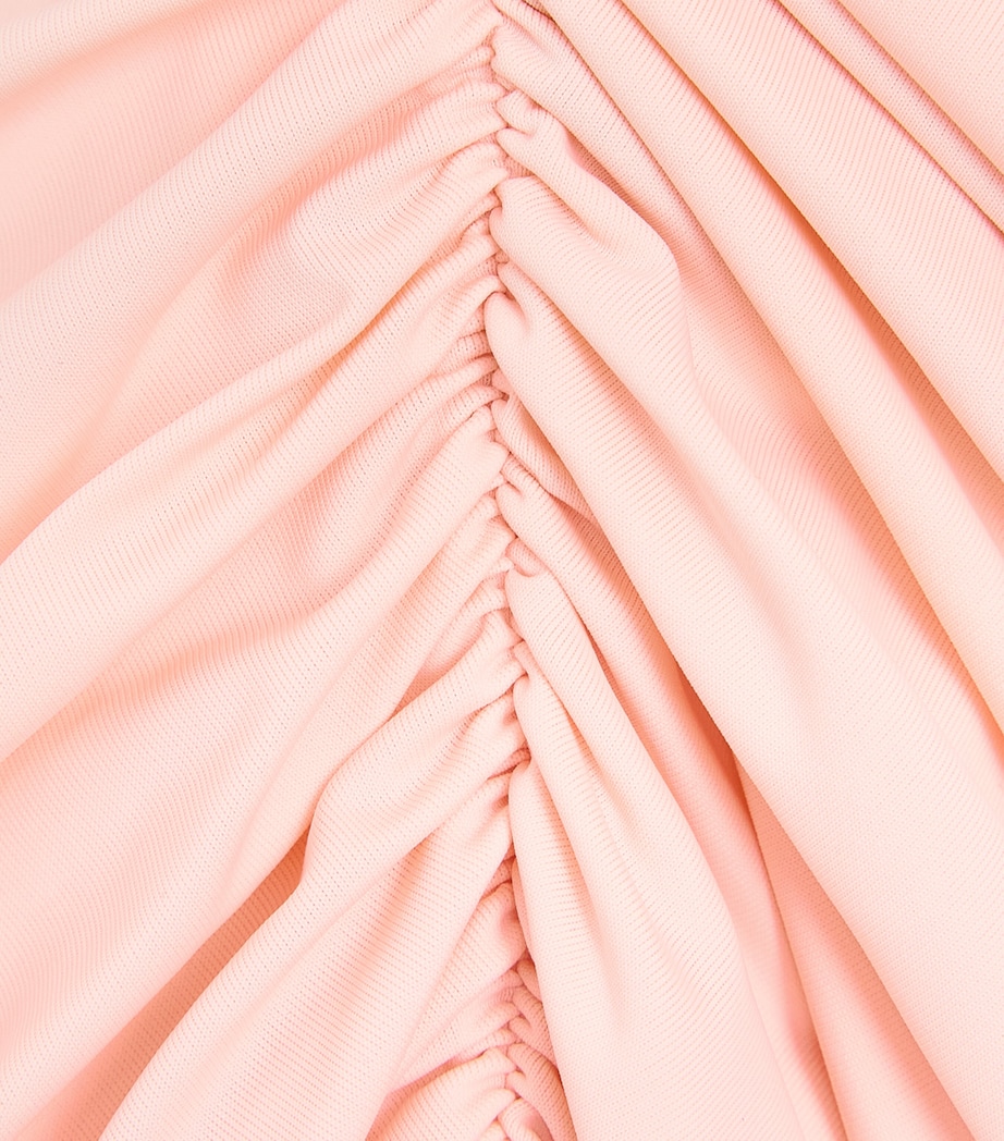 De La Vali Womens Draped Hela Midi Dress Baby Pink Image 6