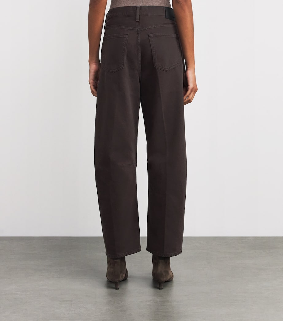 Miro Mid-Rise Relaxed Jeans CAROB (DK BROWN) Image 4