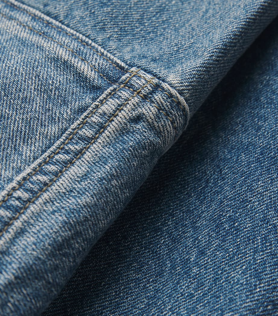 Denim Zip-Up Jacket CLASSIC BLUE Image 5