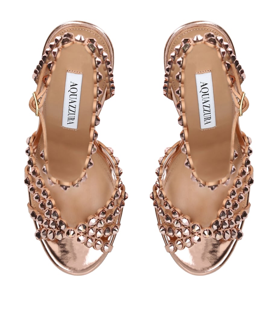 Leather Tequila Sandals 105 GOLD Image 3