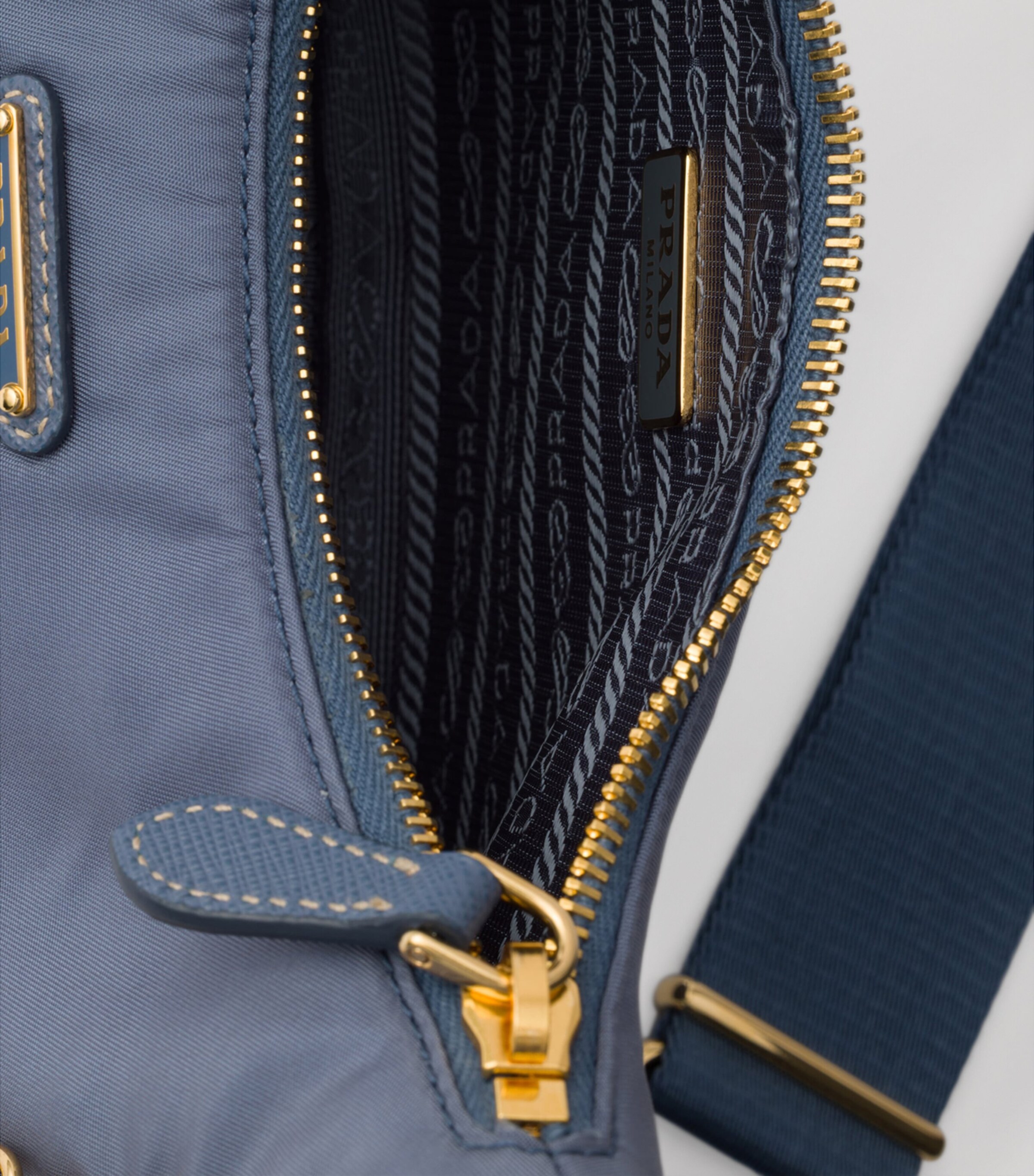 Prada Re-Nylon Re-Edition 2005 Shoulder Bag Blue Image 4