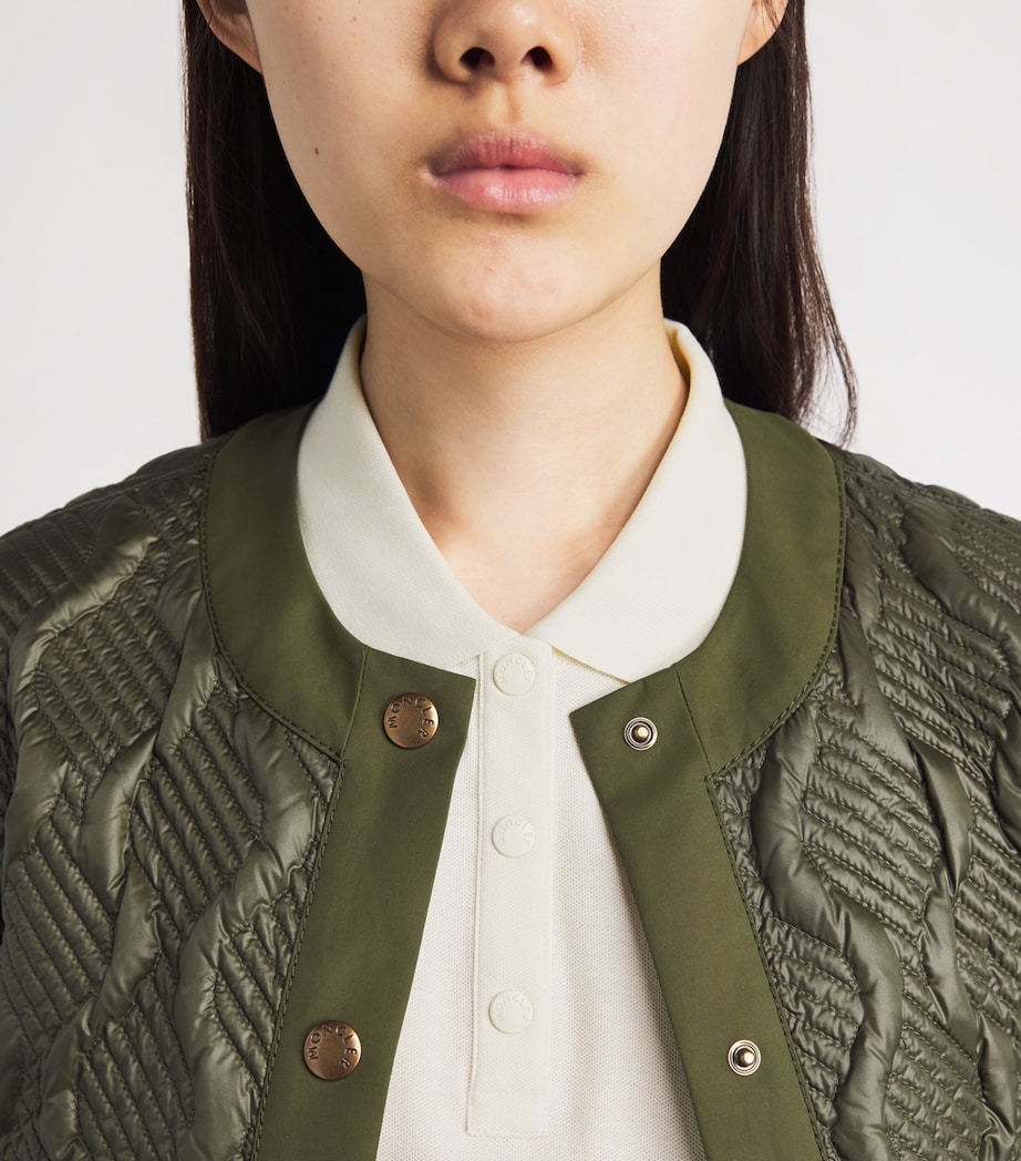 Moncler Womens Cotton Logo Polo Shirt Image 3