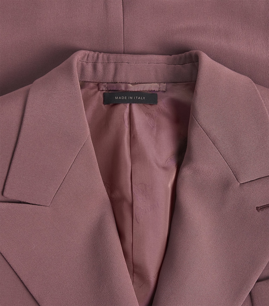 Brioni Womens Silk Double-Breasted Flavia Blazer Image 5