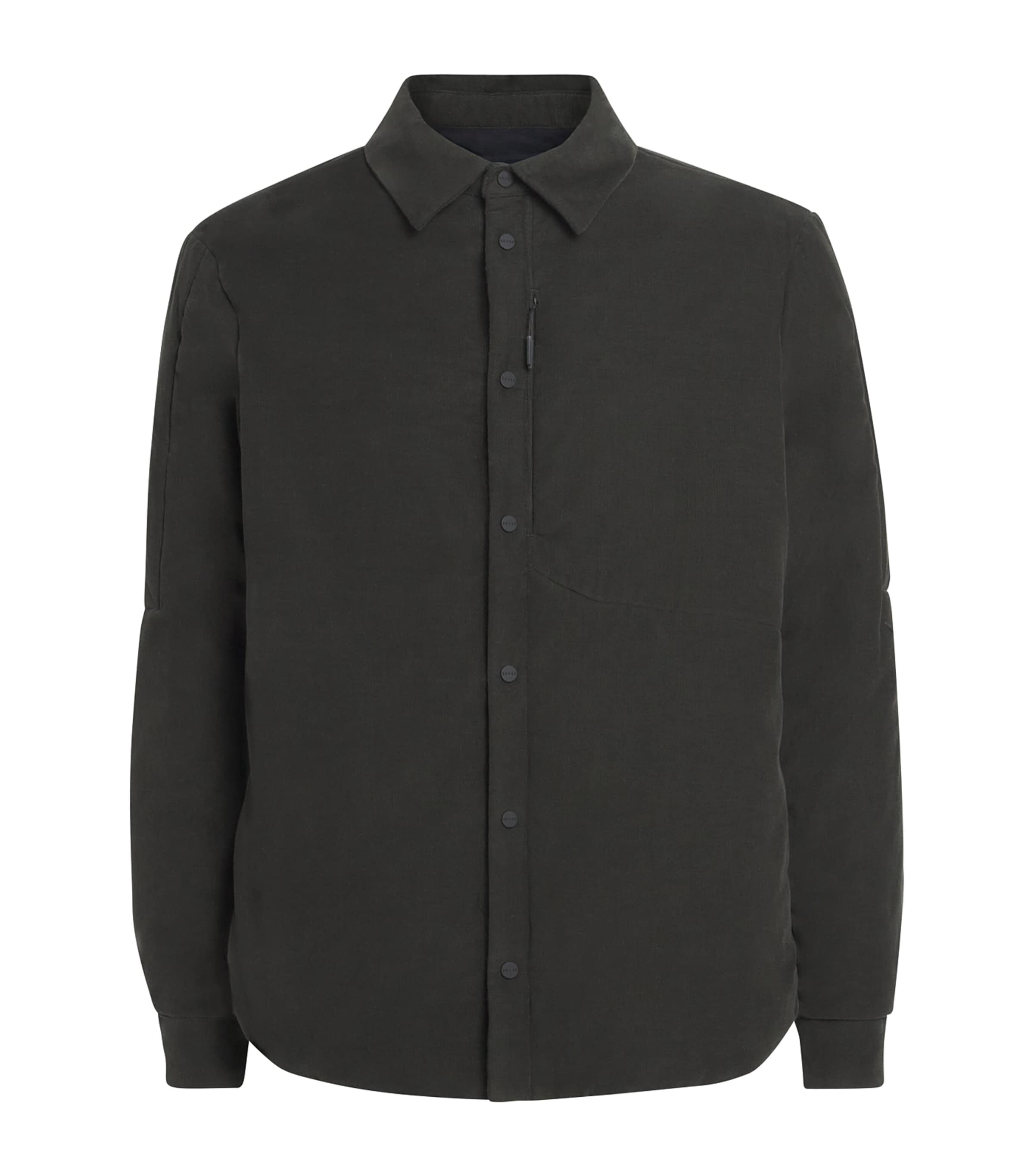 Sease Cotton Padded Gate 2.0 Overshirt In Black
