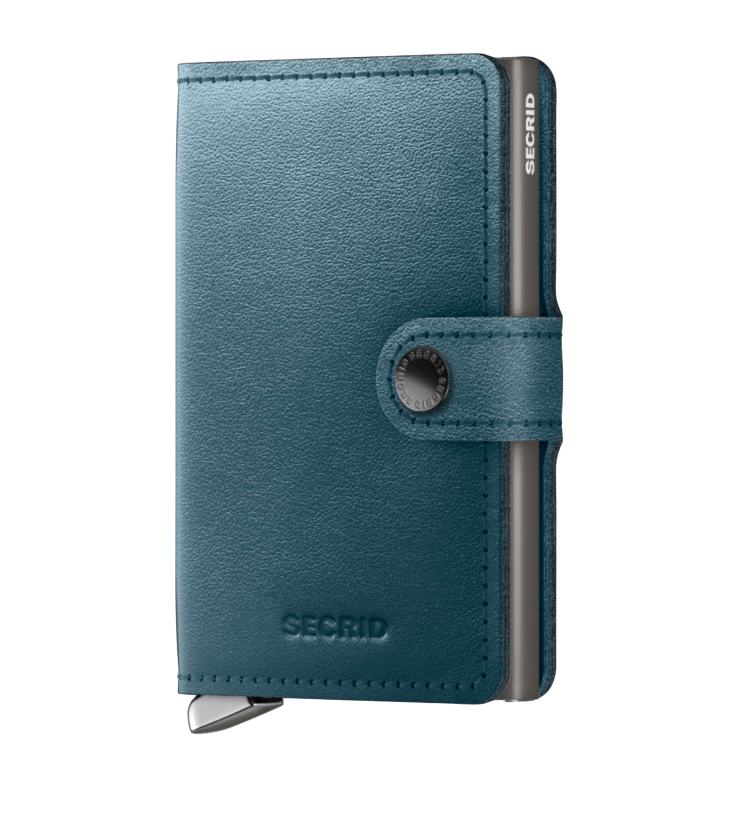 Leather Dusk Miniwallet TEAL Image 1
