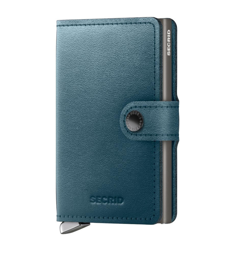 Leather Dusk Miniwallet TEAL Image 1