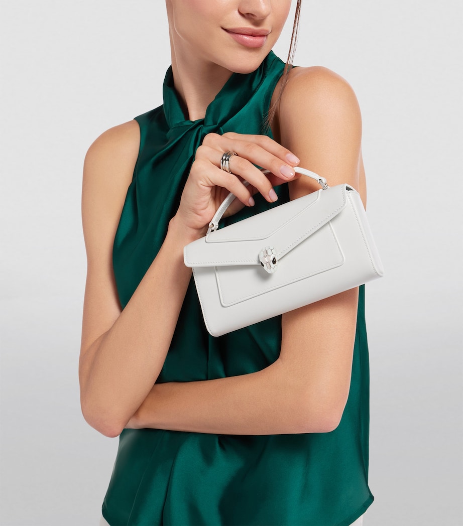 Bvlgari Serpenti Forever Cross-Body Phone Bag White Image 2
