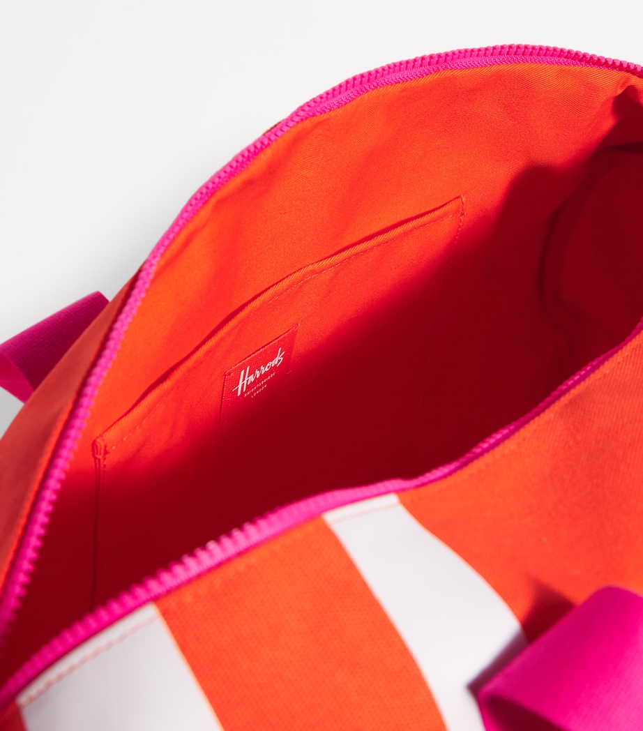 Cotton Logo Barrel Bag ORANGE Image 4