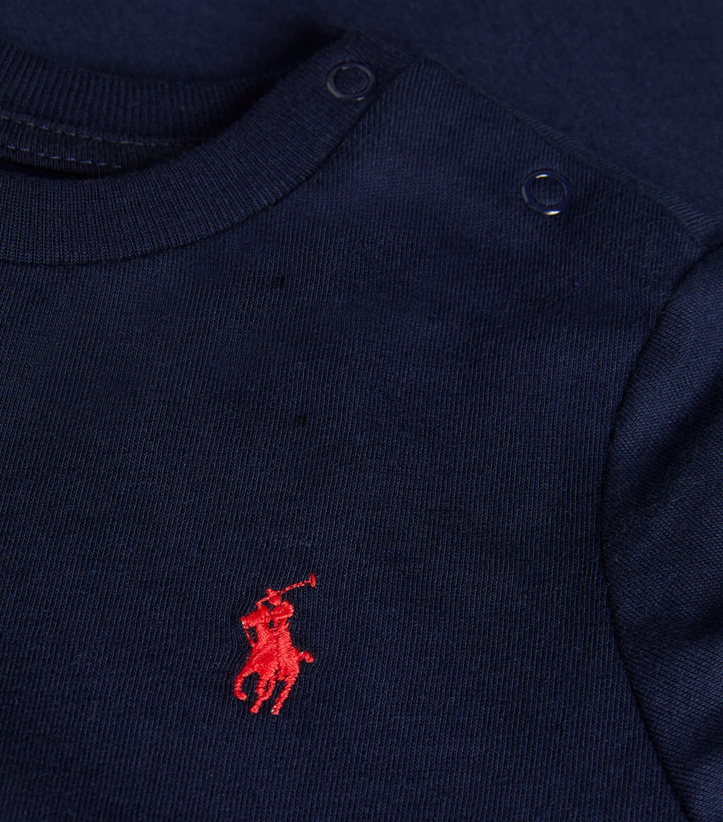 Cotton Logo T-Shirt (3-24 Months) CRUISE NAVY Image 3