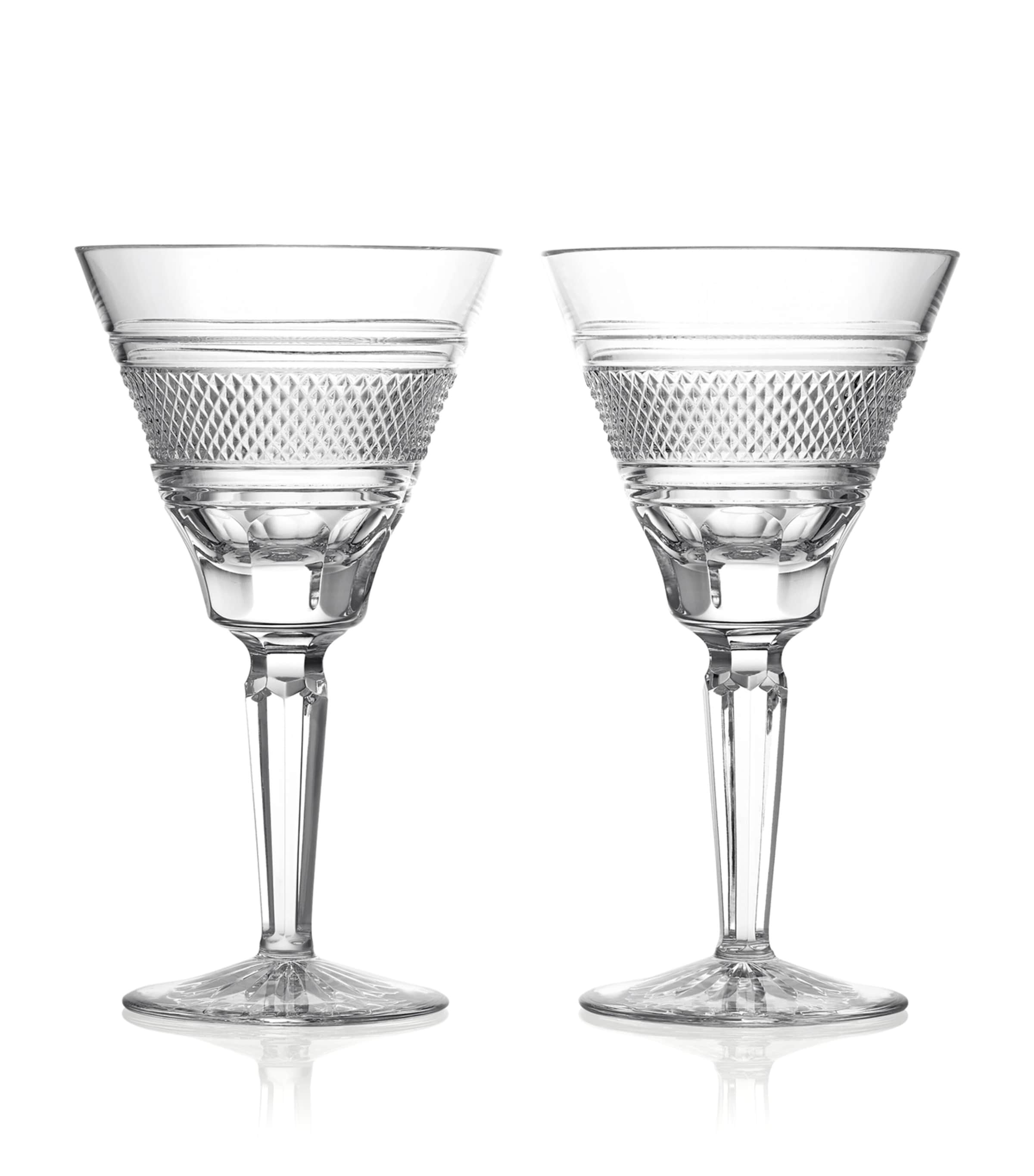 Waterford Set Of 2 Mastercraft Heritage Rossmore Wine Glasses In Clear