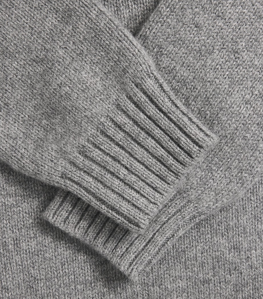 Isaia Mens Cashmere Cable-Knit Rollneck Sweater Image 6