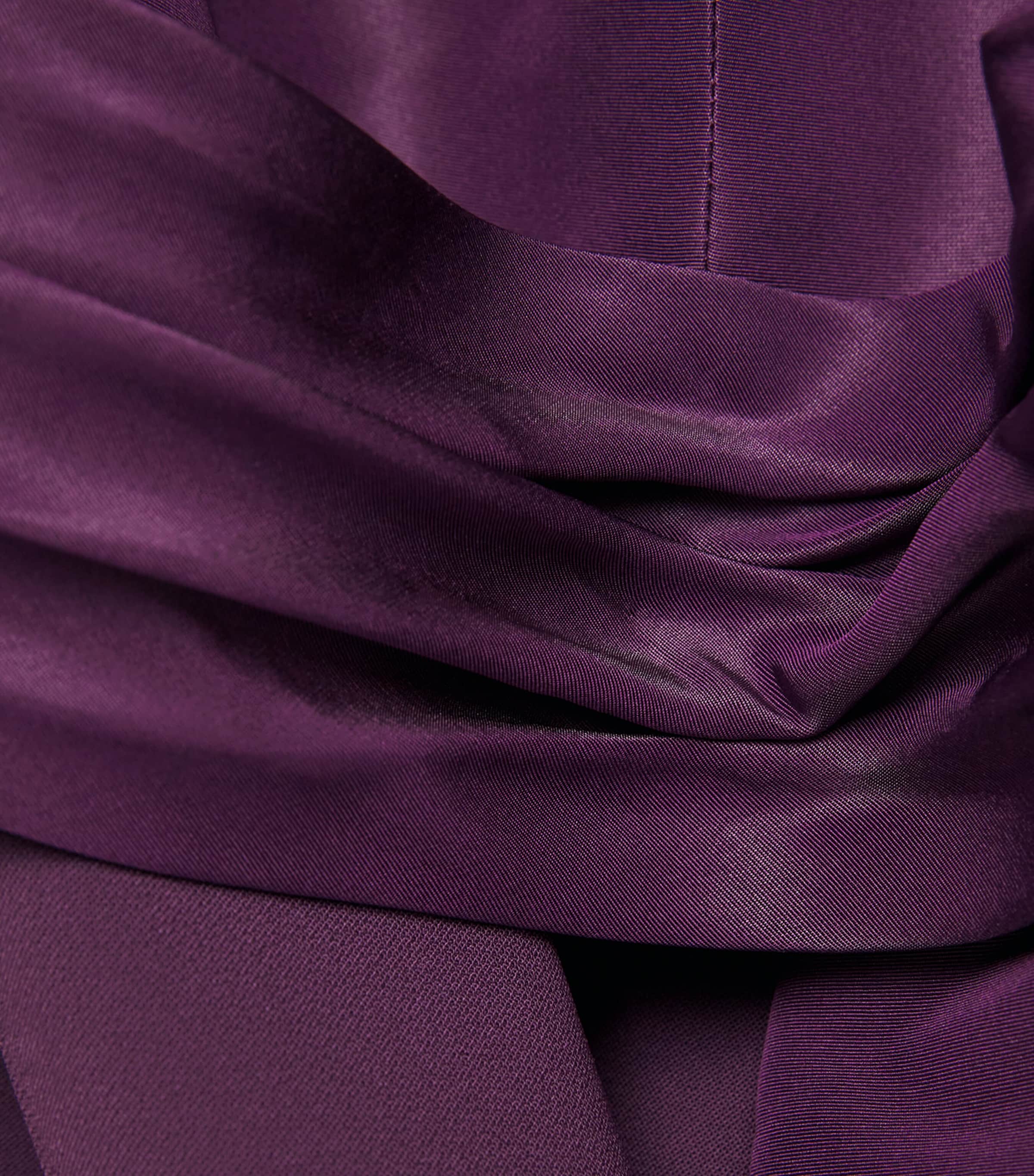 Carolina Herrera Womens Silk Column Gown Plum Image 6
