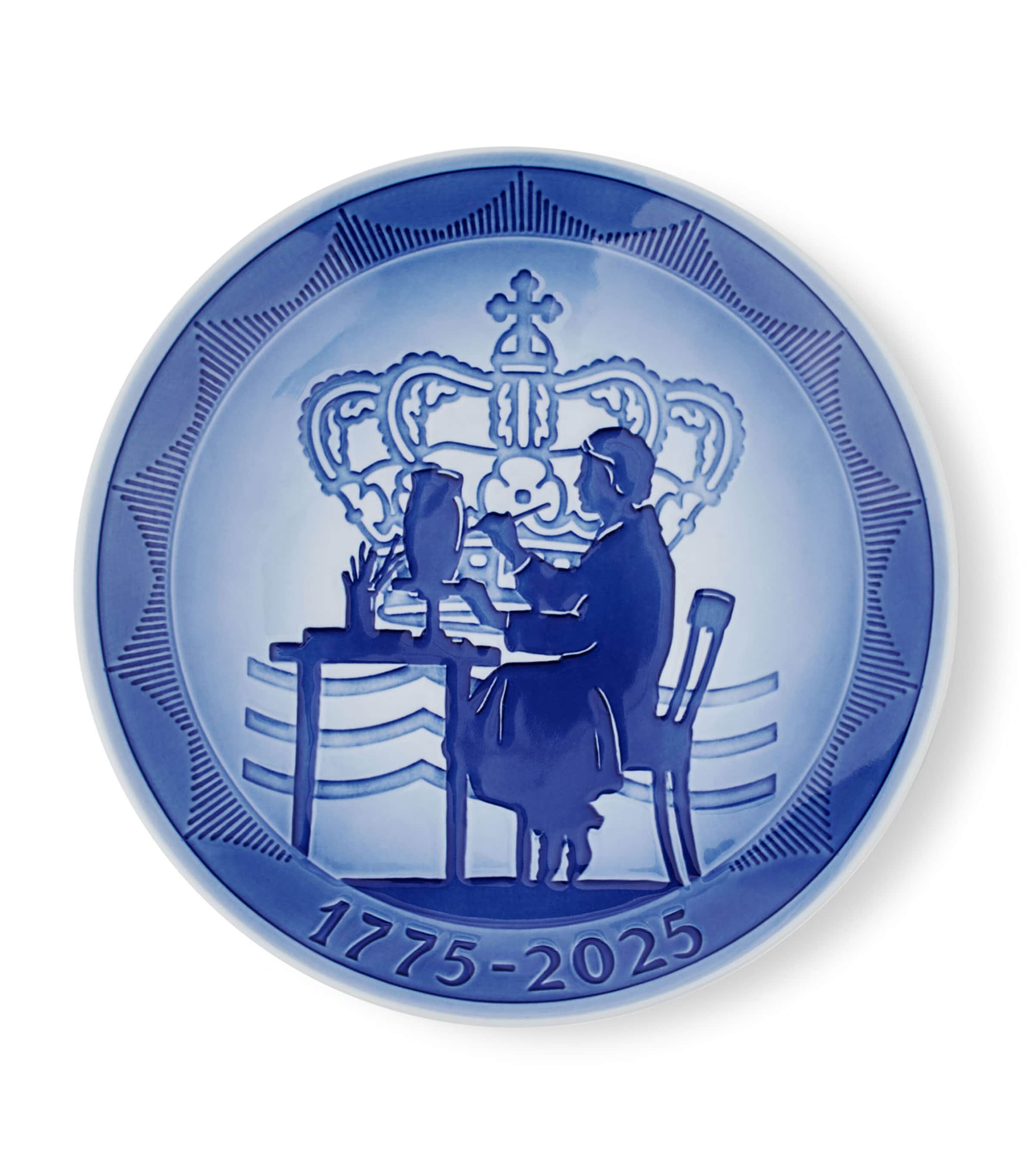 Royal Copenhagen Anniversary Plate 1775-2025 In Blue