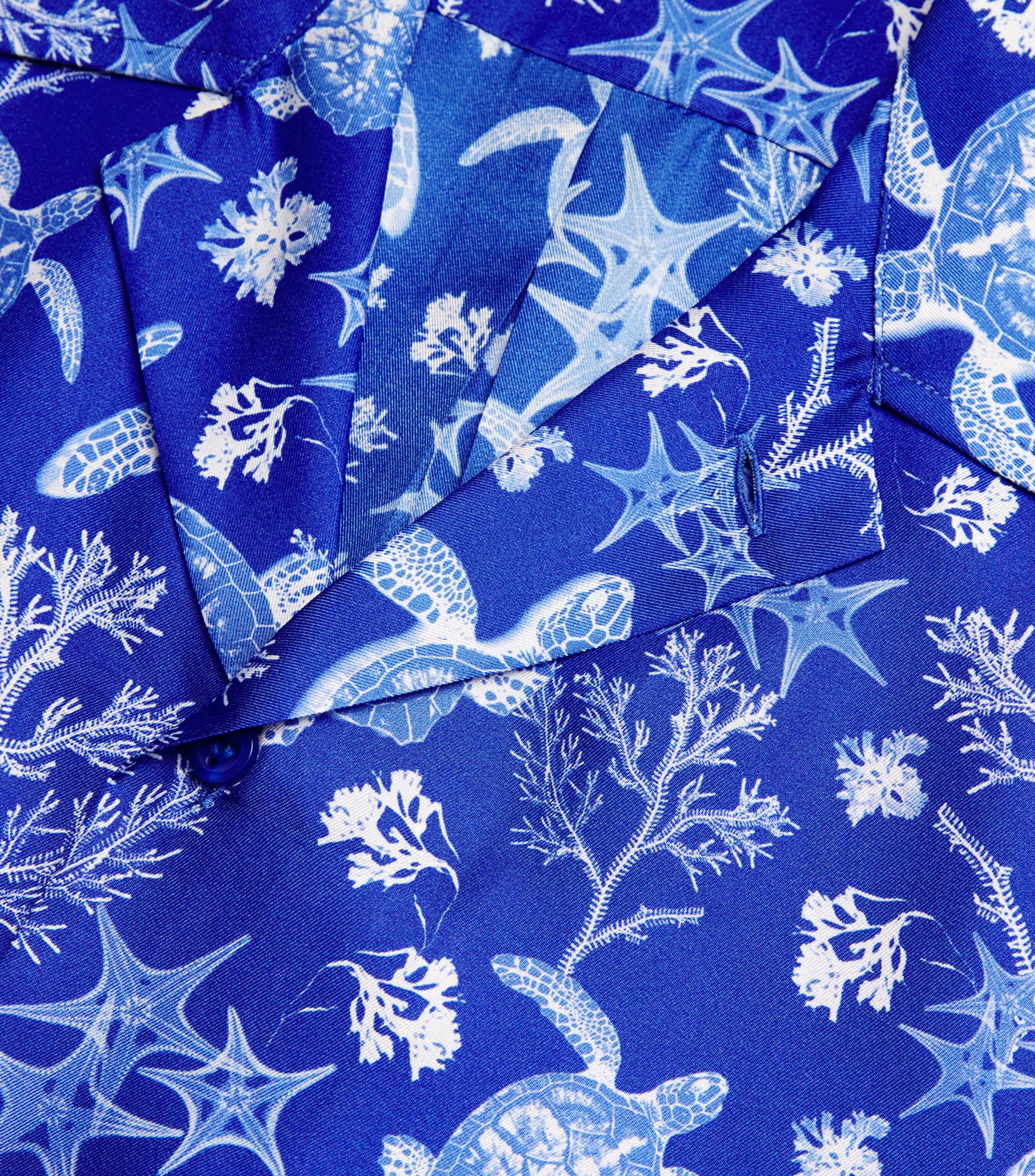 Silk X-Ray Turtle Print Charli Shirt 613-MARRAKECH Image 5