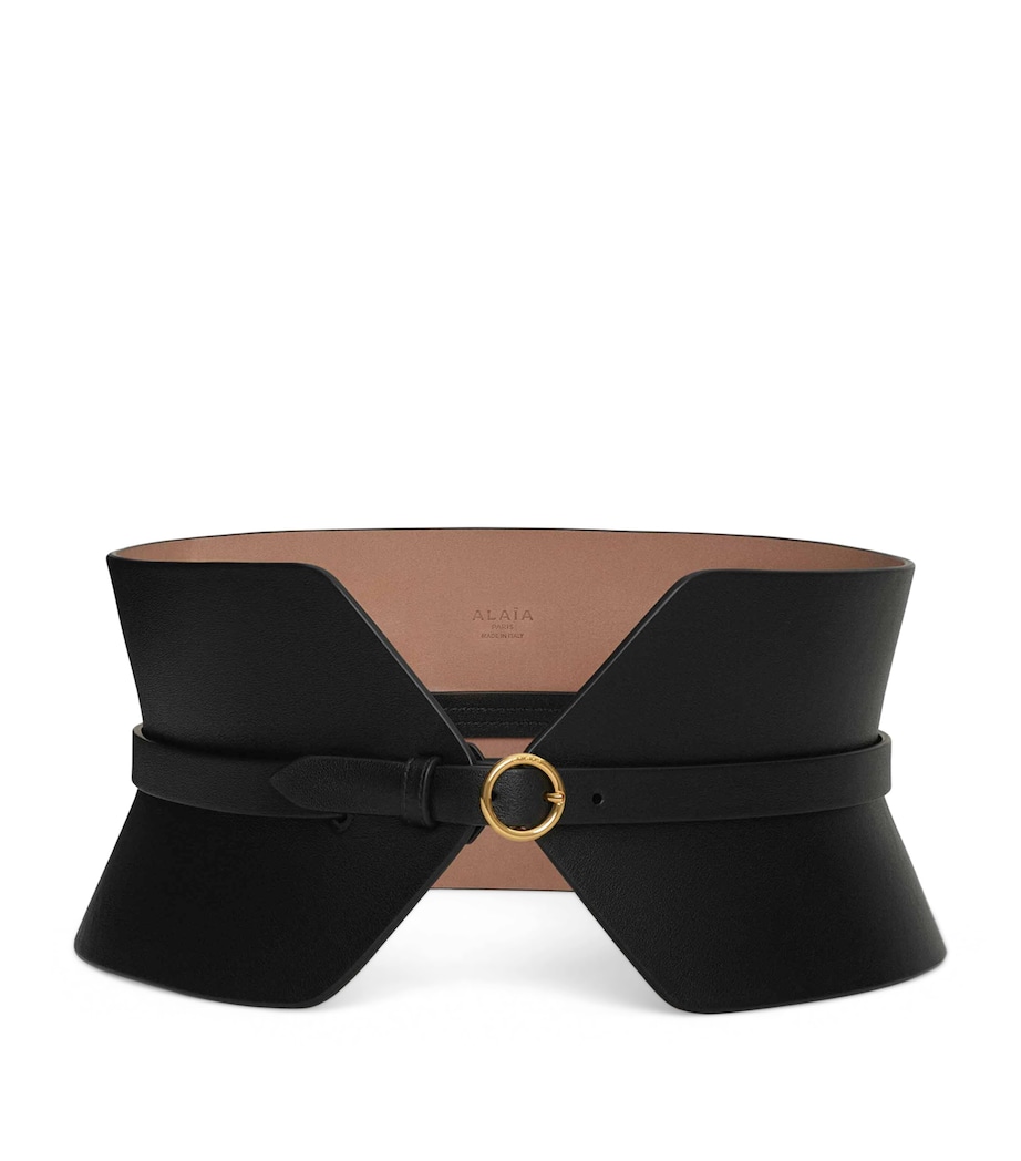 Leather Bustier Belt NOIR Image 1