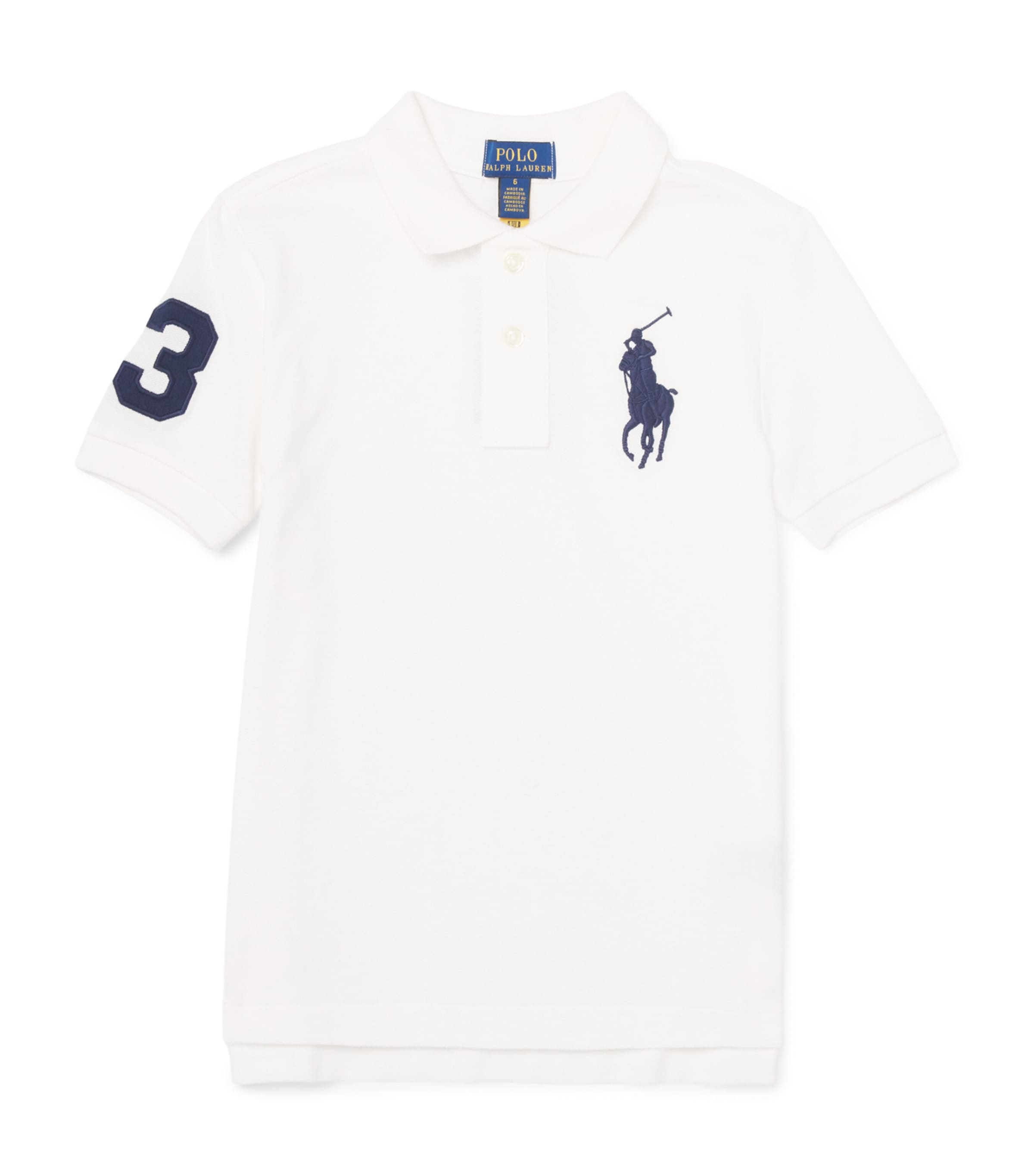 Ralph Lauren Kids Cotton Big Polo Pony Polo Shirt (6-14 Years) White Image 1