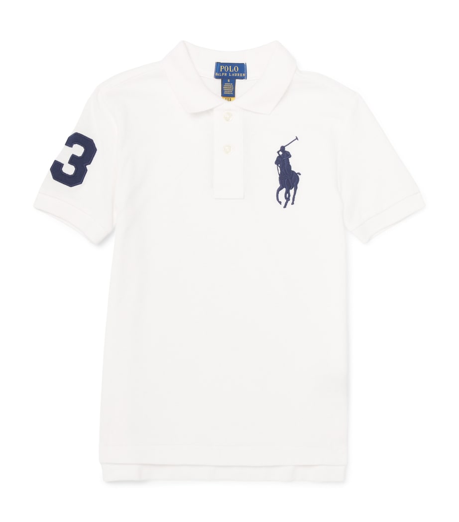 Ralph Lauren Kids Cotton Big Polo Pony Polo Shirt (6-14 Years) White Image 1
