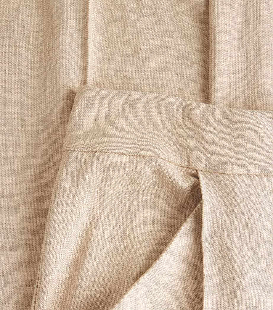 Marbeau Wide-Leg Trousers N0025 STONE KHAKI Image 5