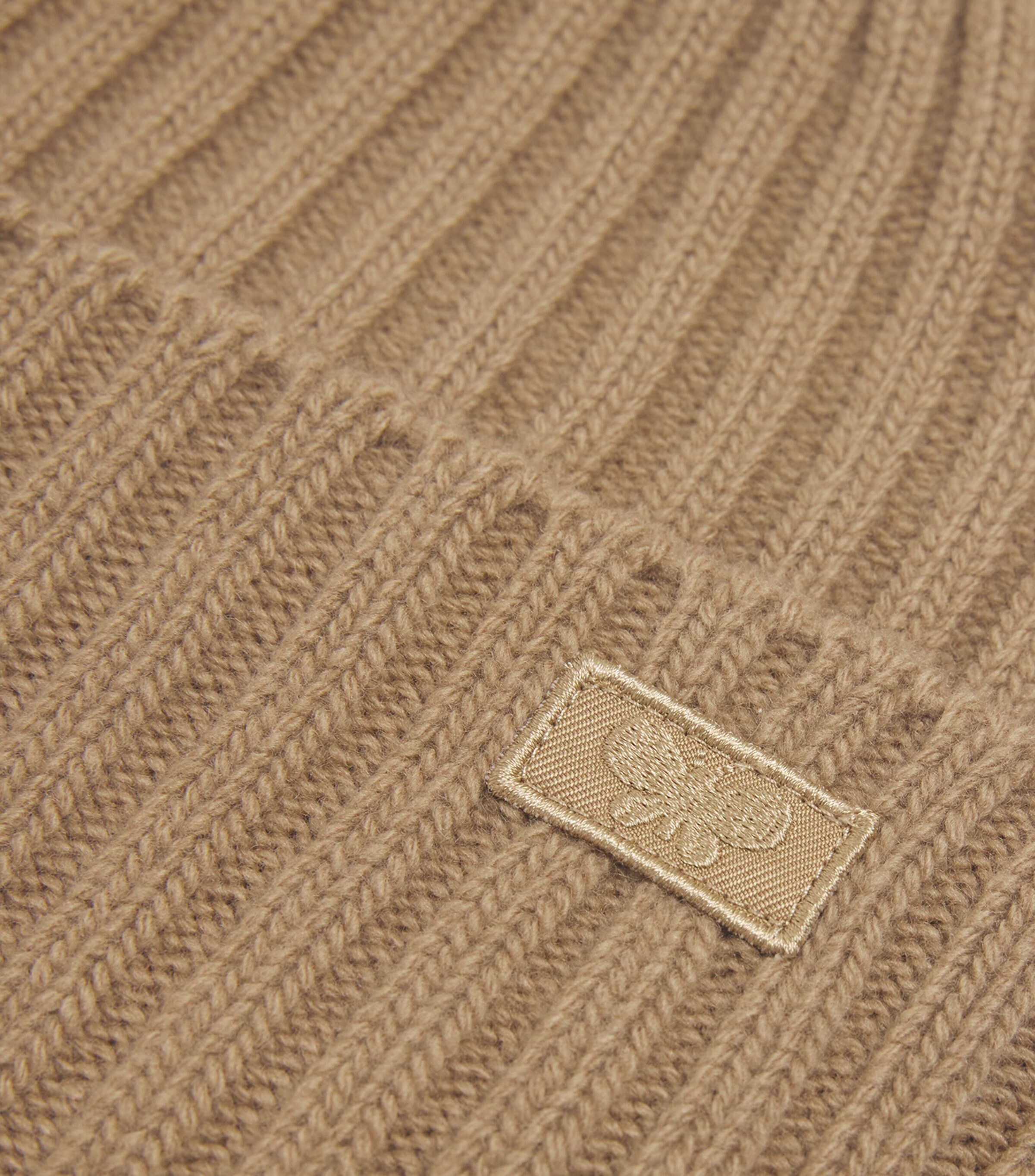 Weekend Max Mara Virgin Wool Logo Beanie Camel Image 3