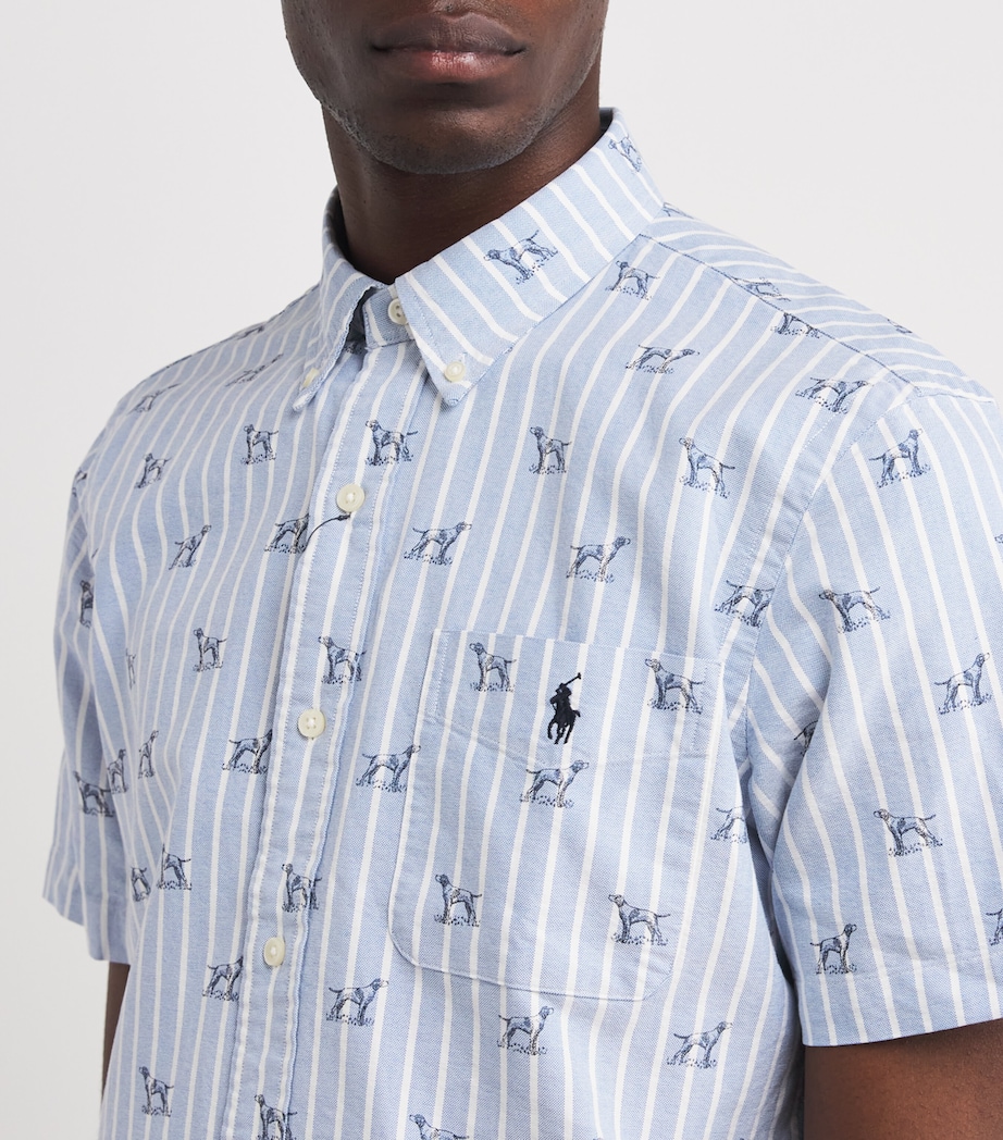 Cotton Oxford Dog Shirt BLUE Image 6