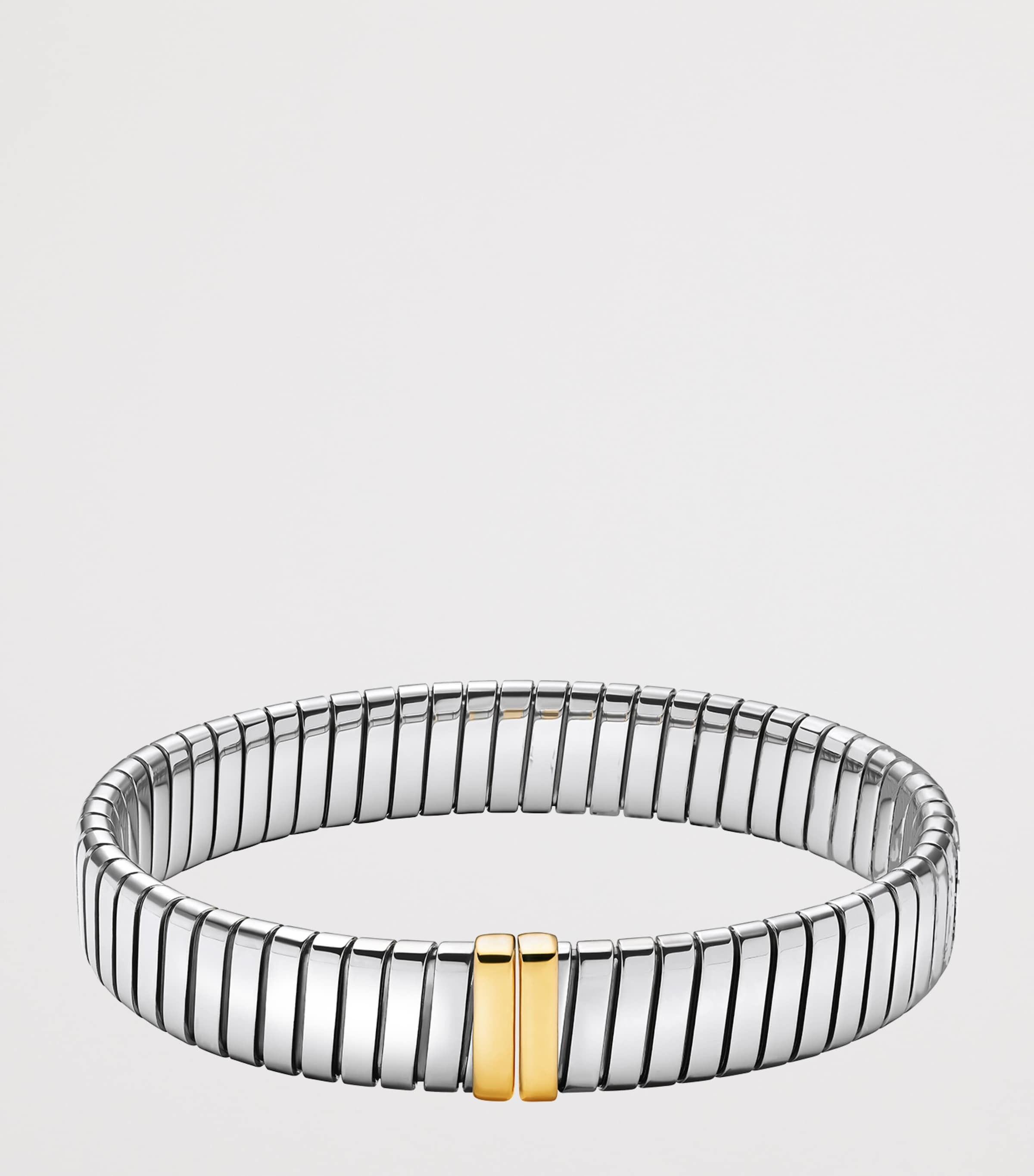 Bvlgari Yellow Gold and Stainless Steel Tubogas Bracelet Yellow Gold & Steel Image 6