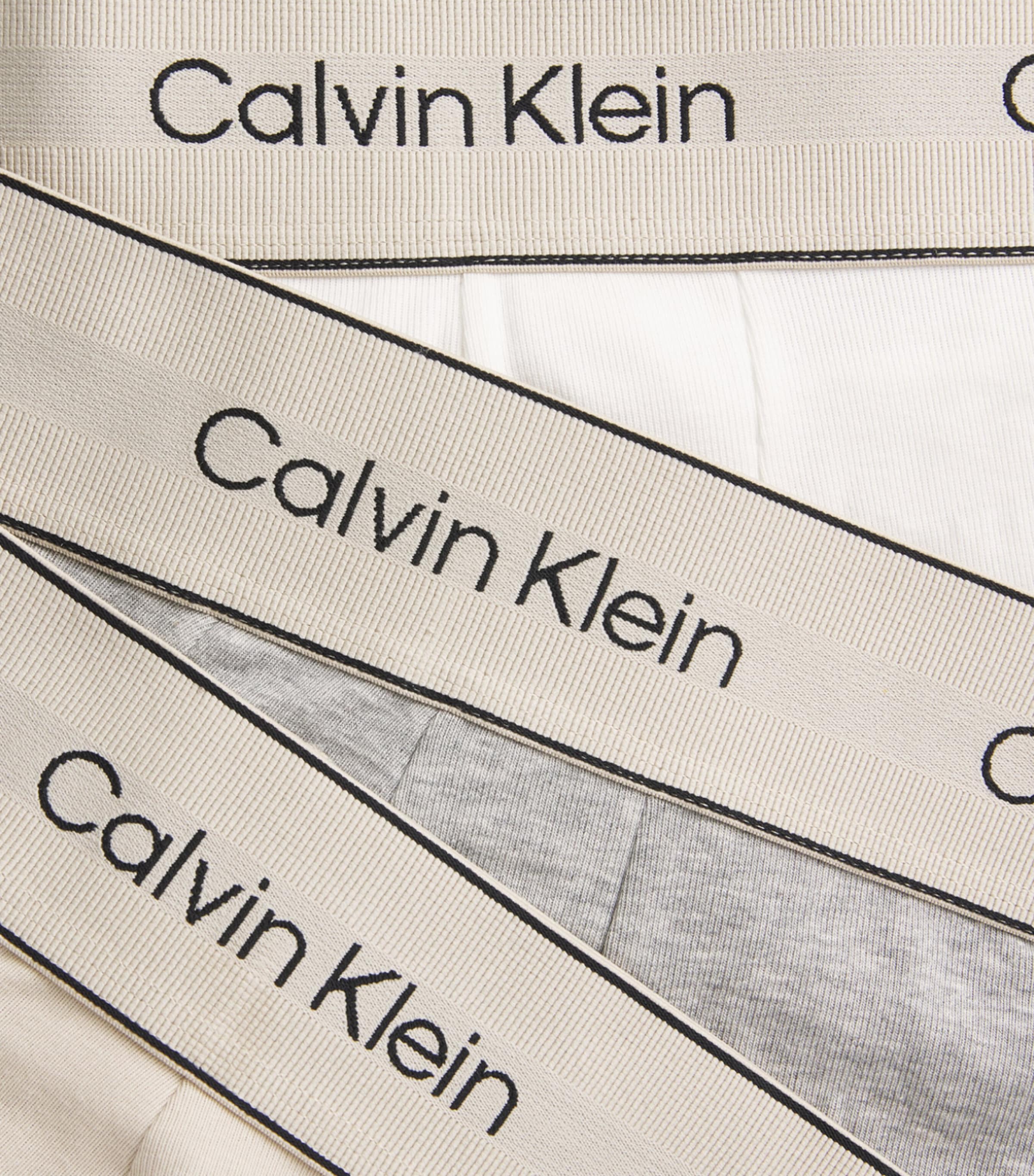 Calvin Klein Mens Stretch-Cotton Heritage Boxer Briefs (Pack of 3) Gray/grey/white Image 5