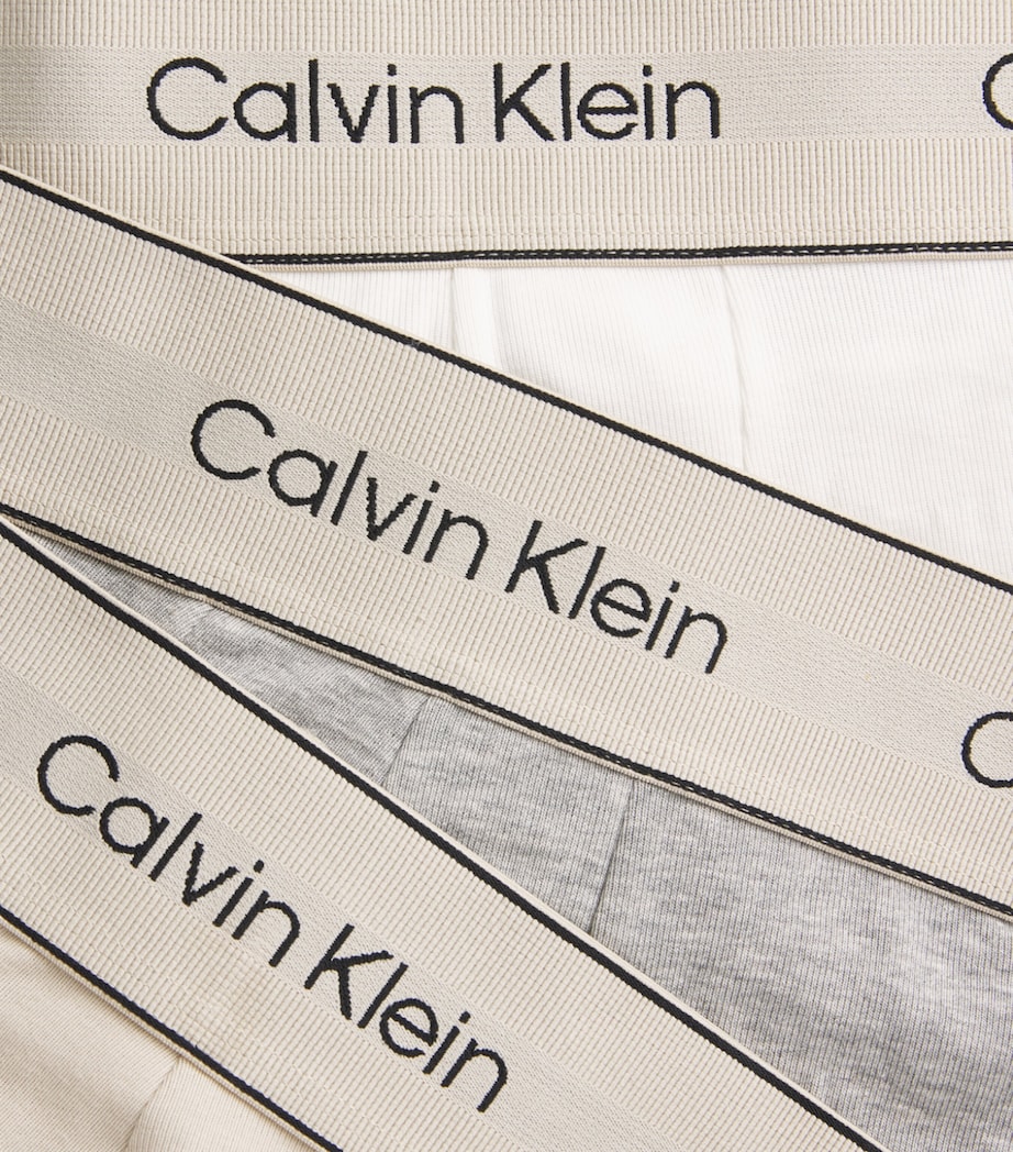 Calvin Klein Mens Stretch-Cotton Heritage Boxer Briefs (Pack of 3) Gray/grey/white Image 5