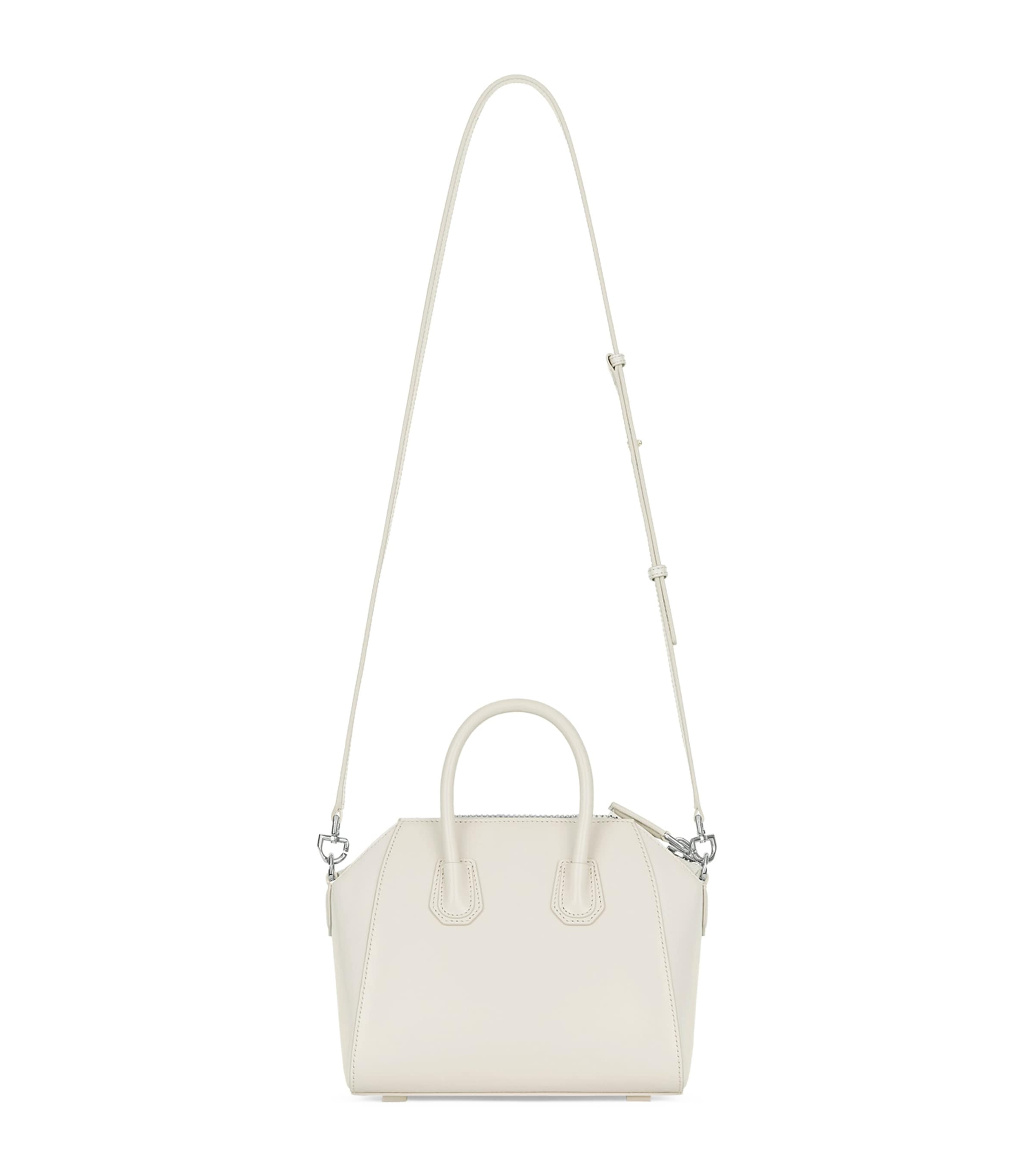 Givenchy Mini Leather Antigona Top-Handle Bag Ivory Image 2