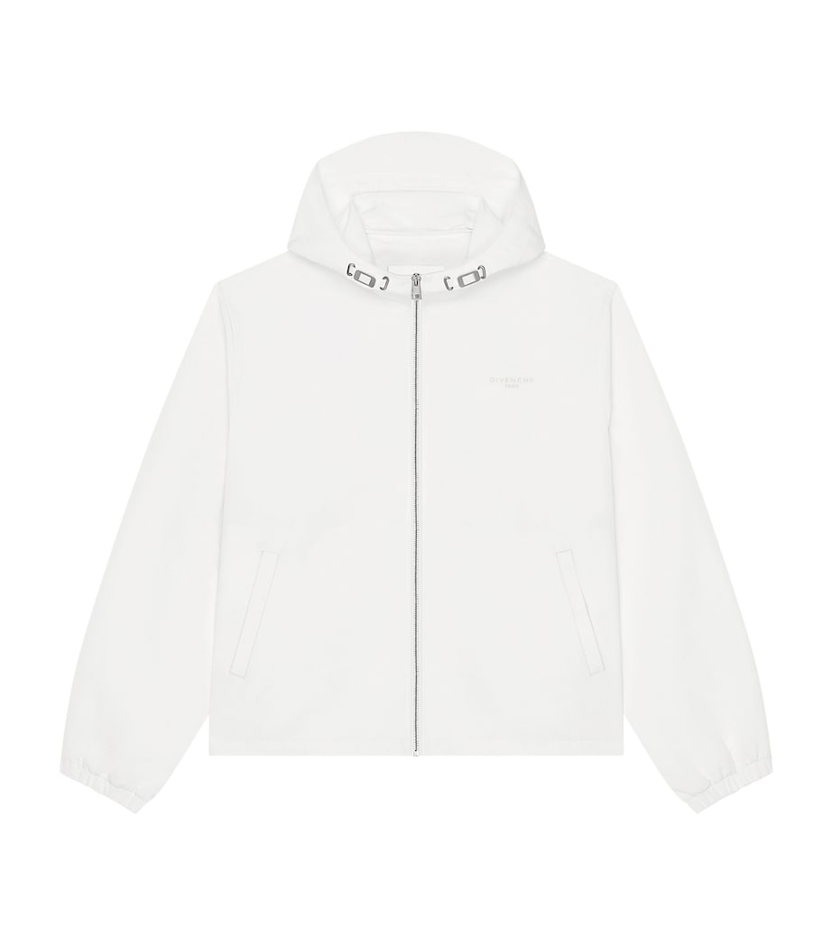 Givenchy Mens Logo Hooded Windbreaker Jacket Image 1