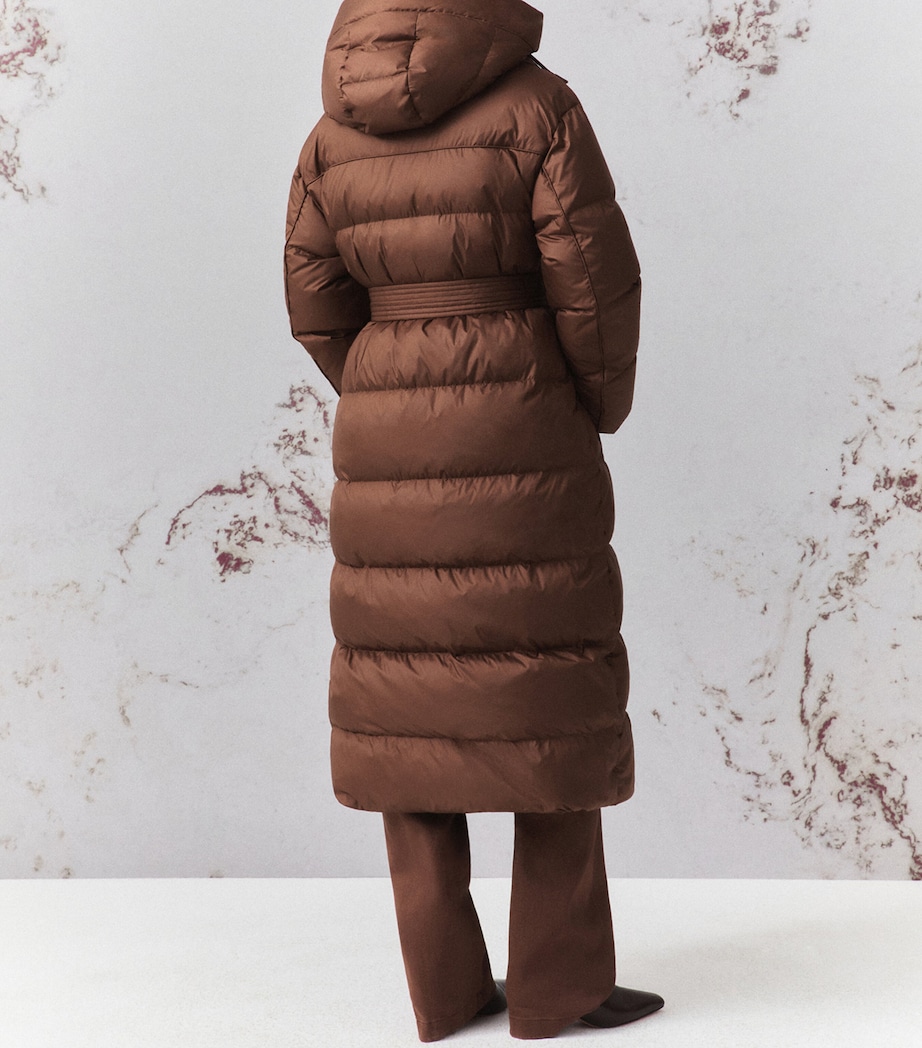 Marella Womens Down Quilted Coat Caramel Image 3