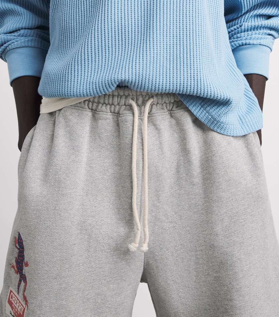 Cherry Los Angeles Mens Gecko Sweatshorts Heather Grey Image 3